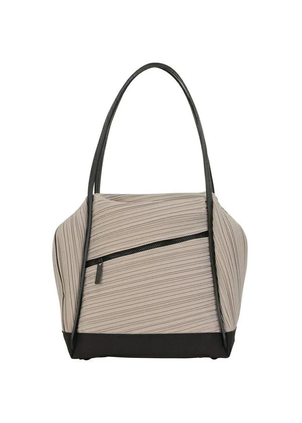 Issey Miyake Pleats Please Bias Pleats Bag kabelka světle šedá