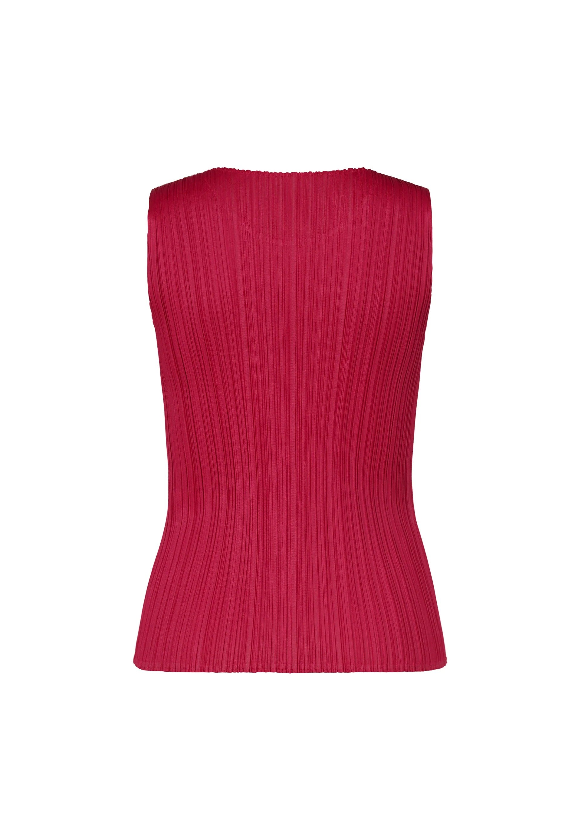 Issey Miyake Colorful Basics 4 top bez rukávů karmínový