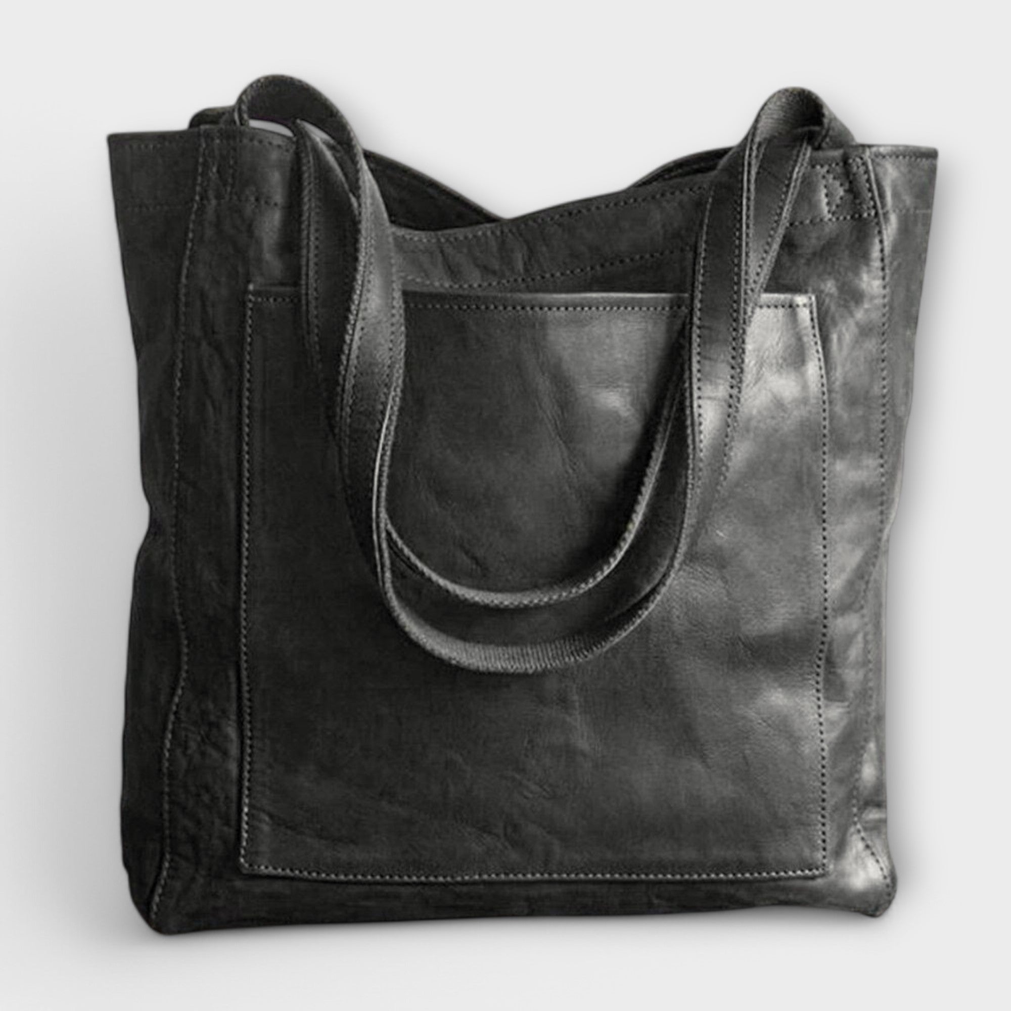 Norielle velká hnědá kabelka shopper na rameno