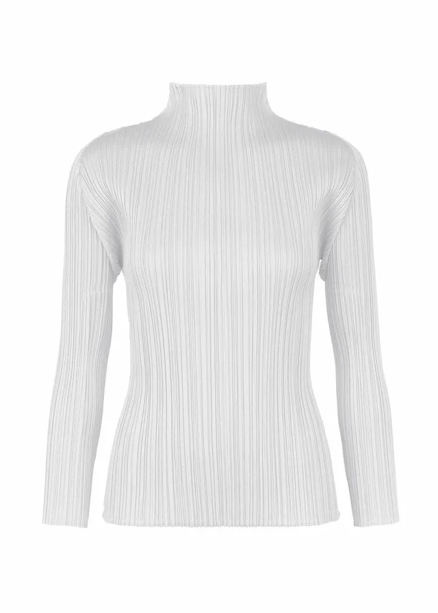 Issey Miyake Pleats Please Basics top světle šedá vel. 3 plisovaný