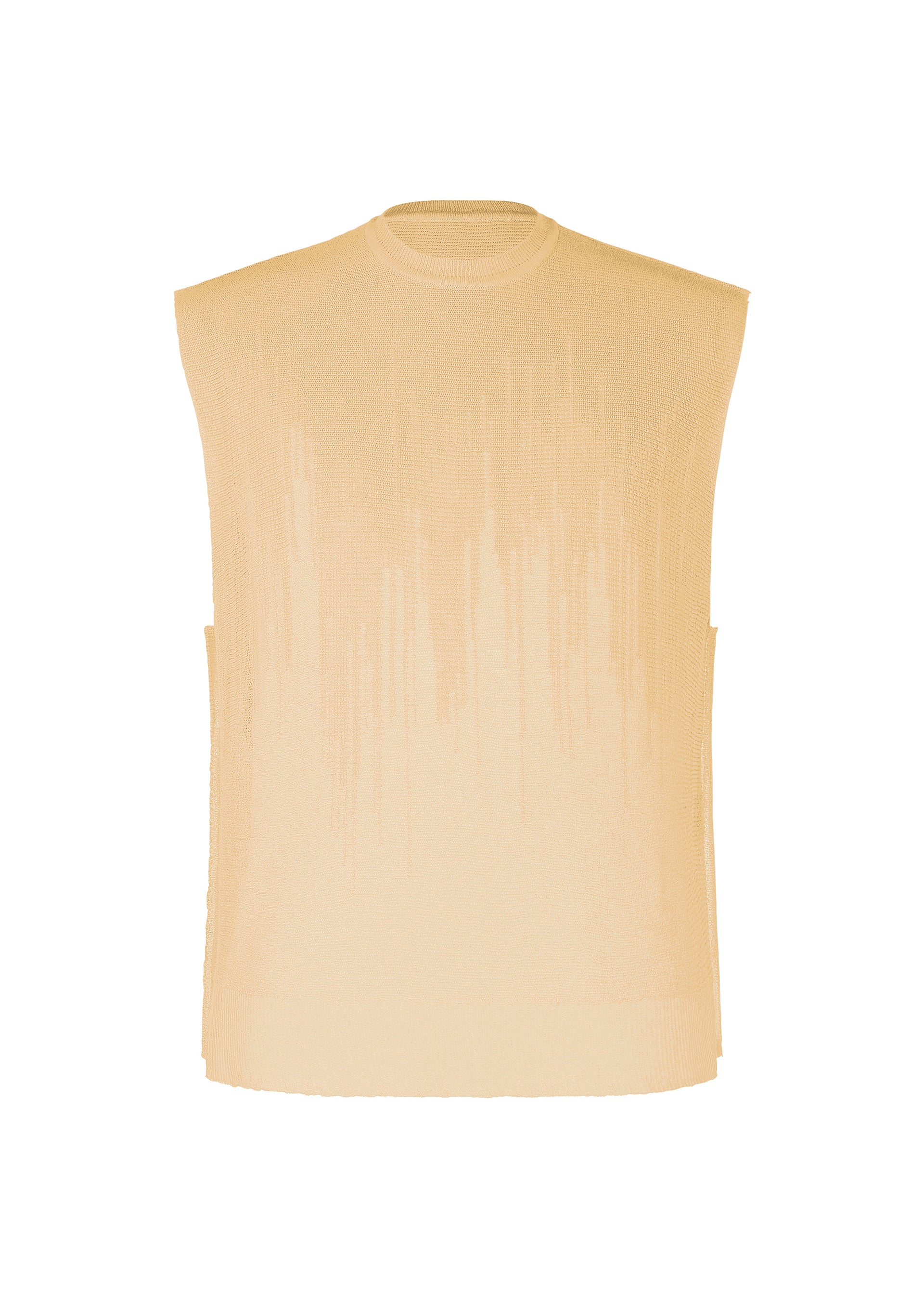 Homme Plissé Brush Knit vesta oranžová bavlna