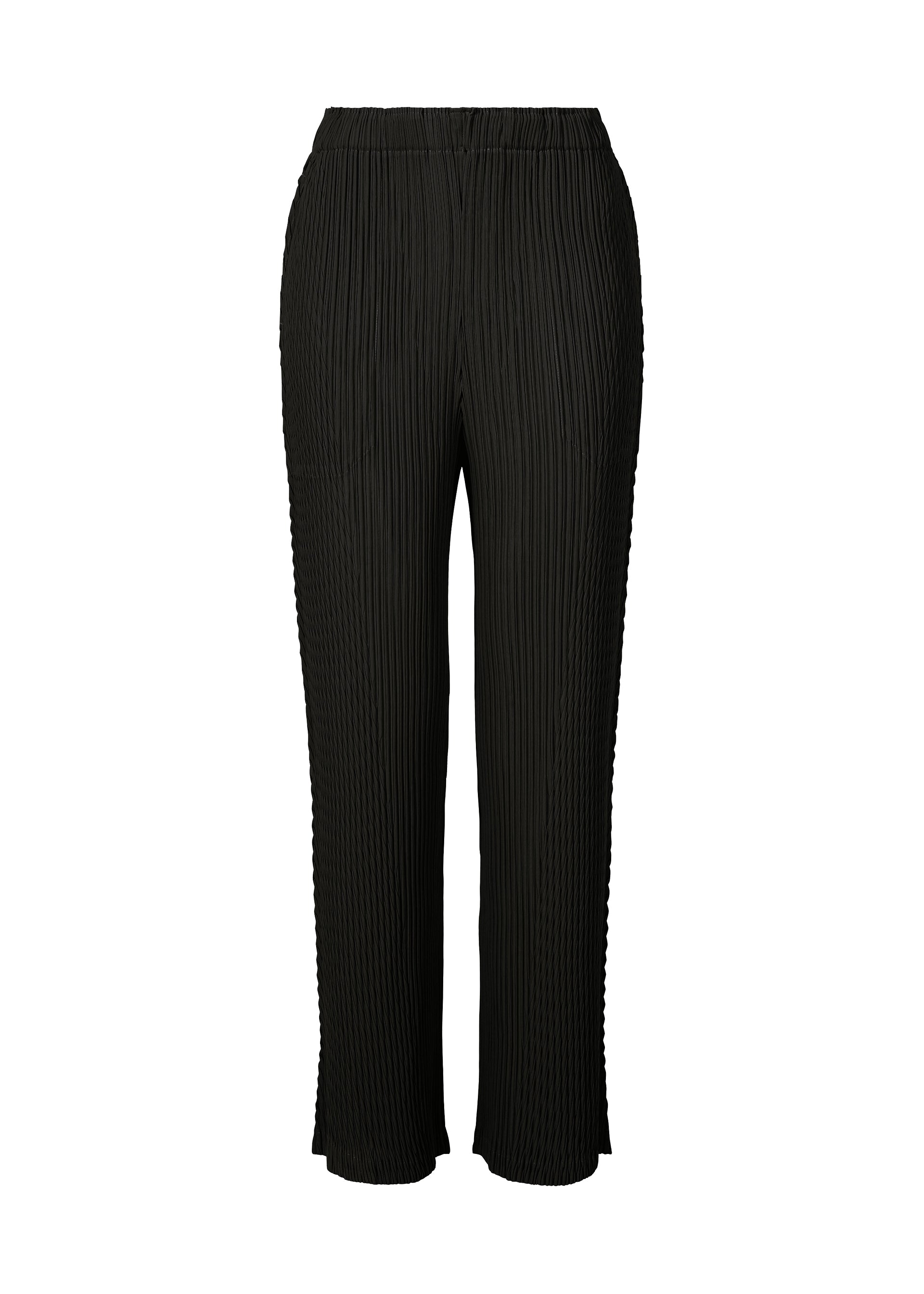 Issey Miyake Box Shoulder Pleats kalhoty černá sklady