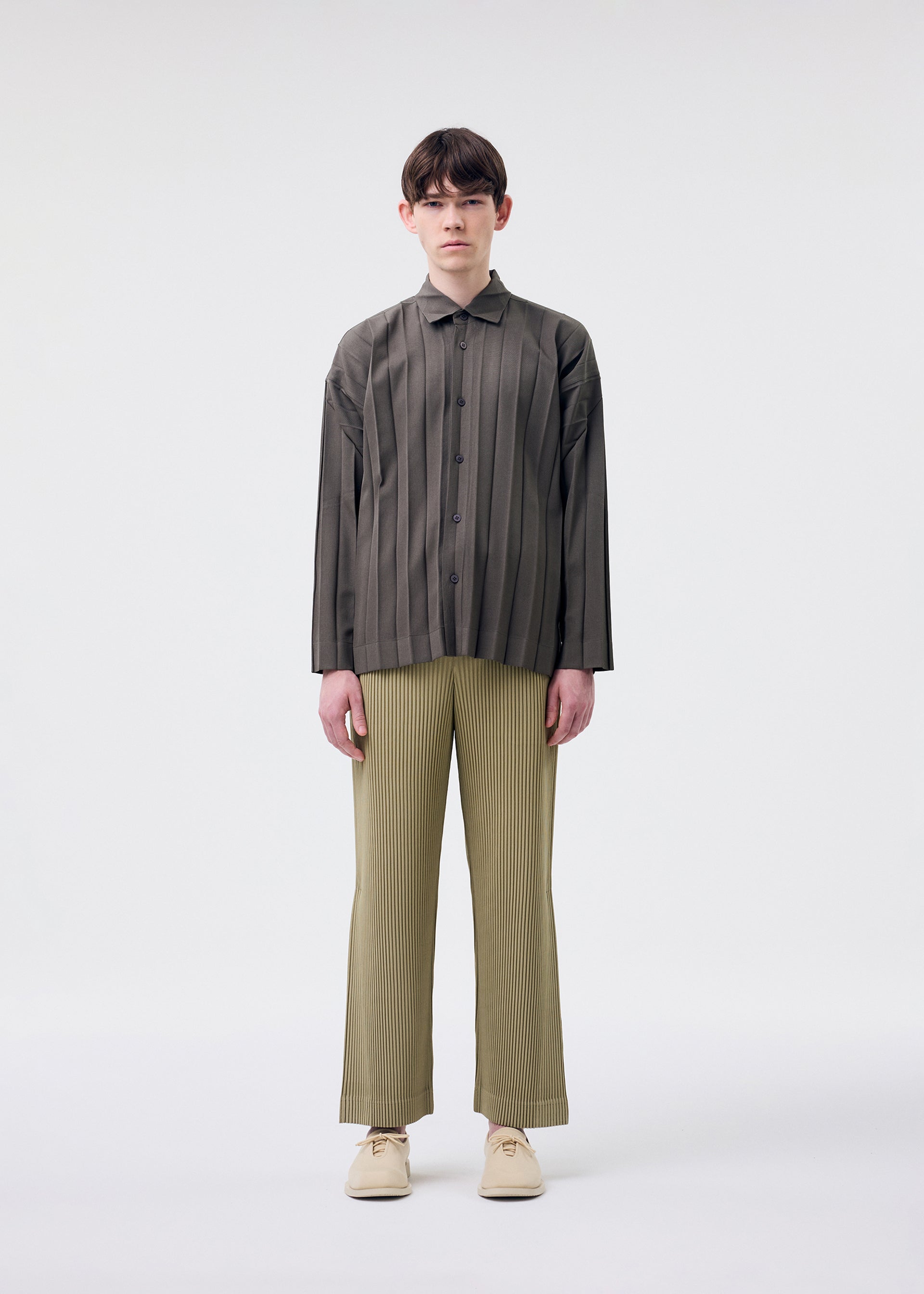 Issey Miyake Edge Ensemble HP61FJ176 košile černá vel. 3 plisovaná