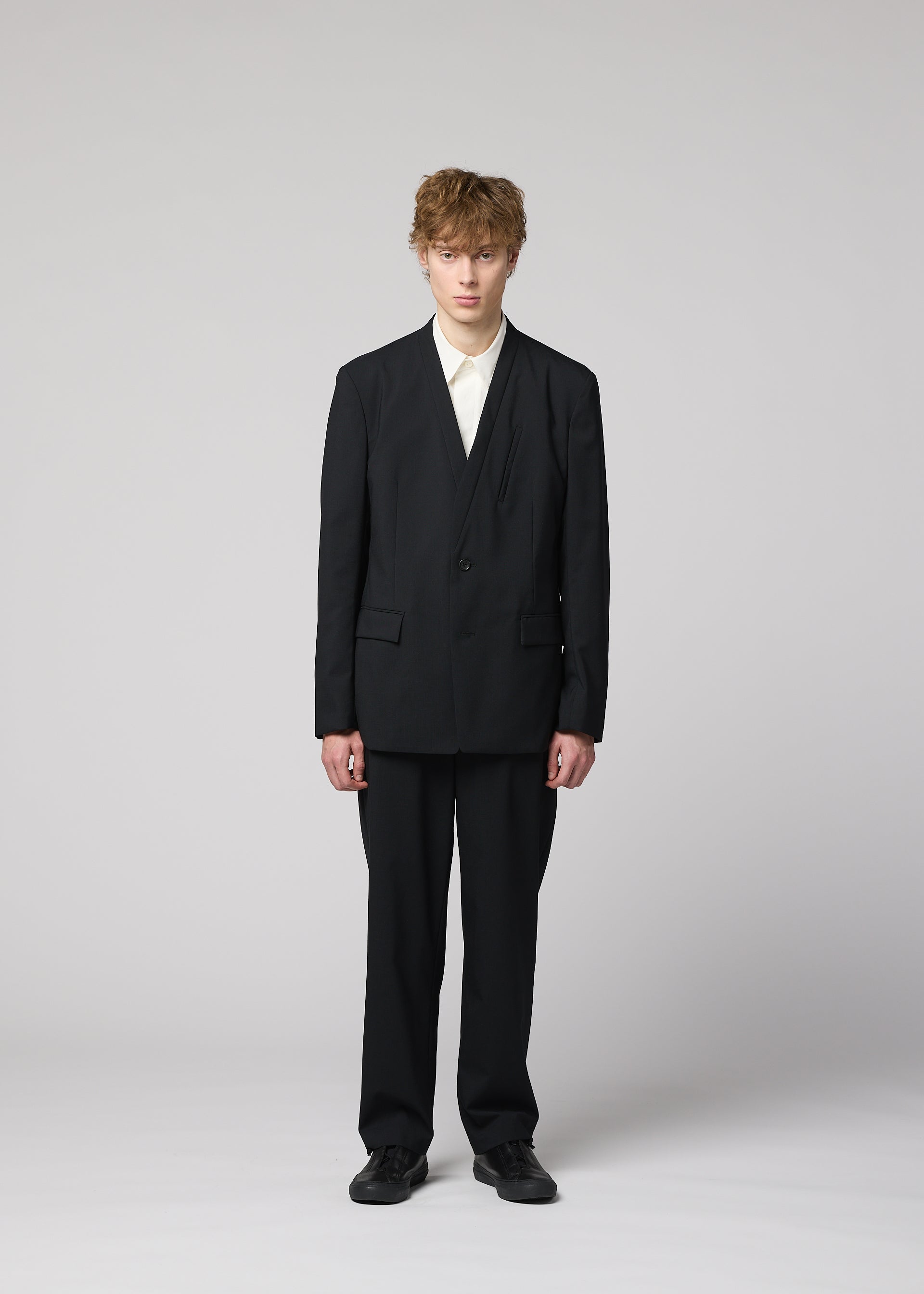 Issey Miyake IM Men Suave bunda šedá vel. 2 vlněná