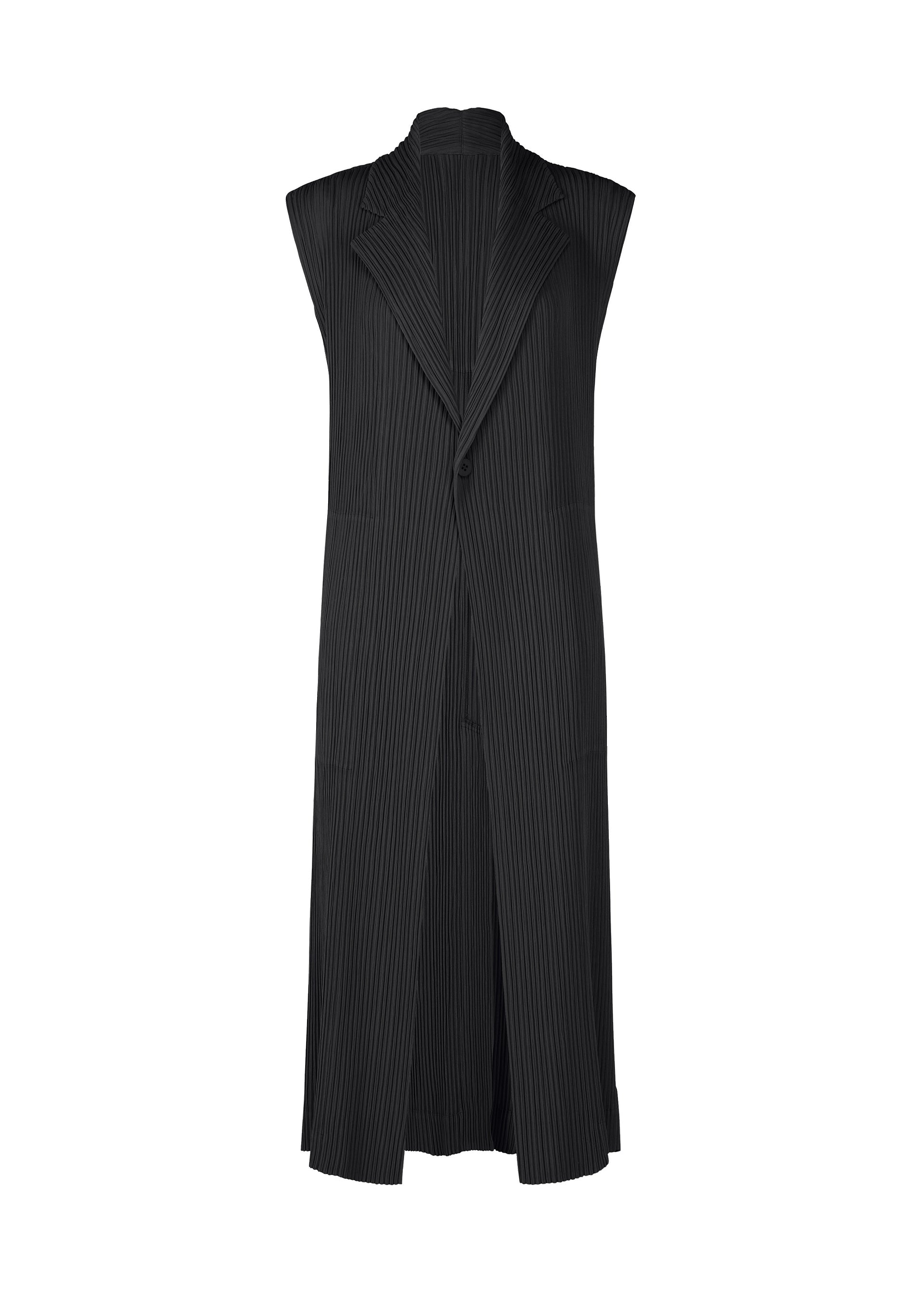 Issey Miyake Hatching Pleats plisovaná vesta šedá 1