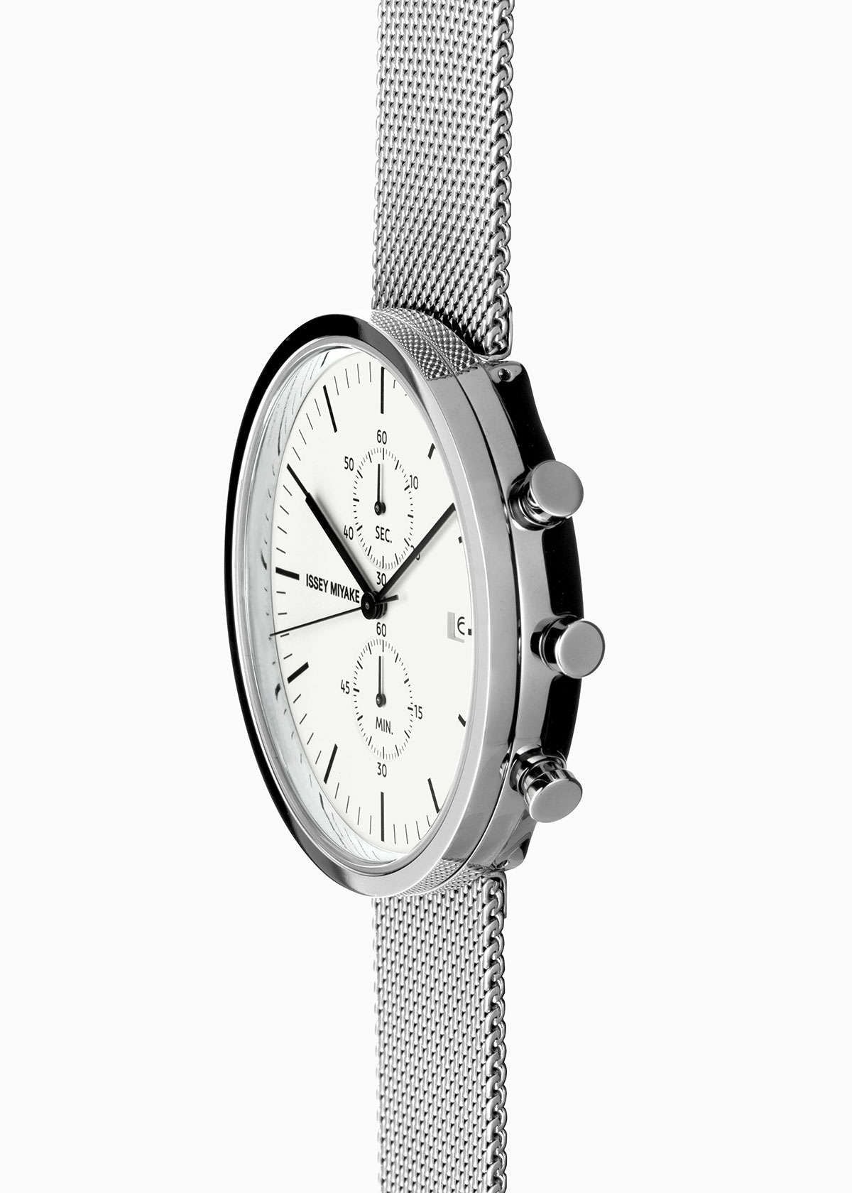 Issey Miyake Ellipse hodinky Naoto Fukasawa bílé