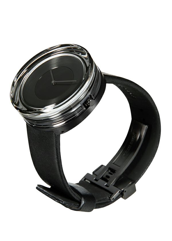 Issey Miyake Glass Watch hodinky černé Yoshioka