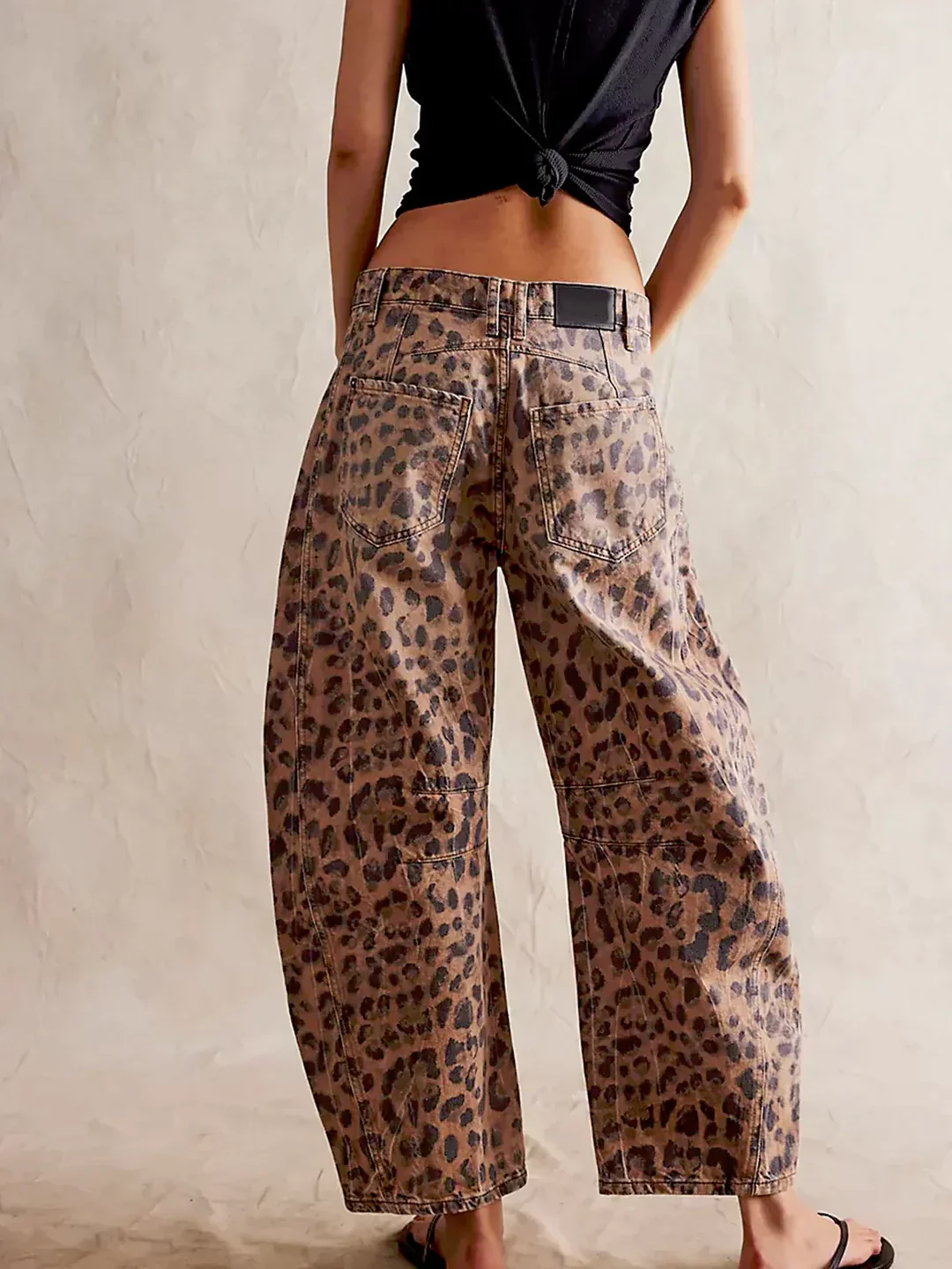 Norielle Leopard Fluide kalhoty leopardí vzor