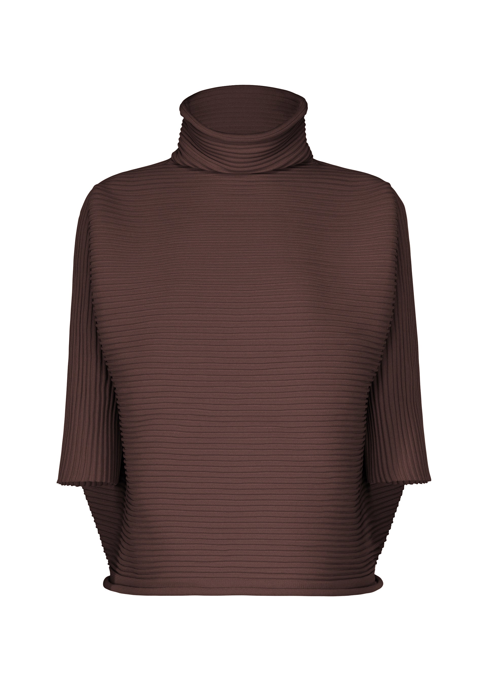 Pleats Please Issey Miyake Zig Zag Knit rolák černý