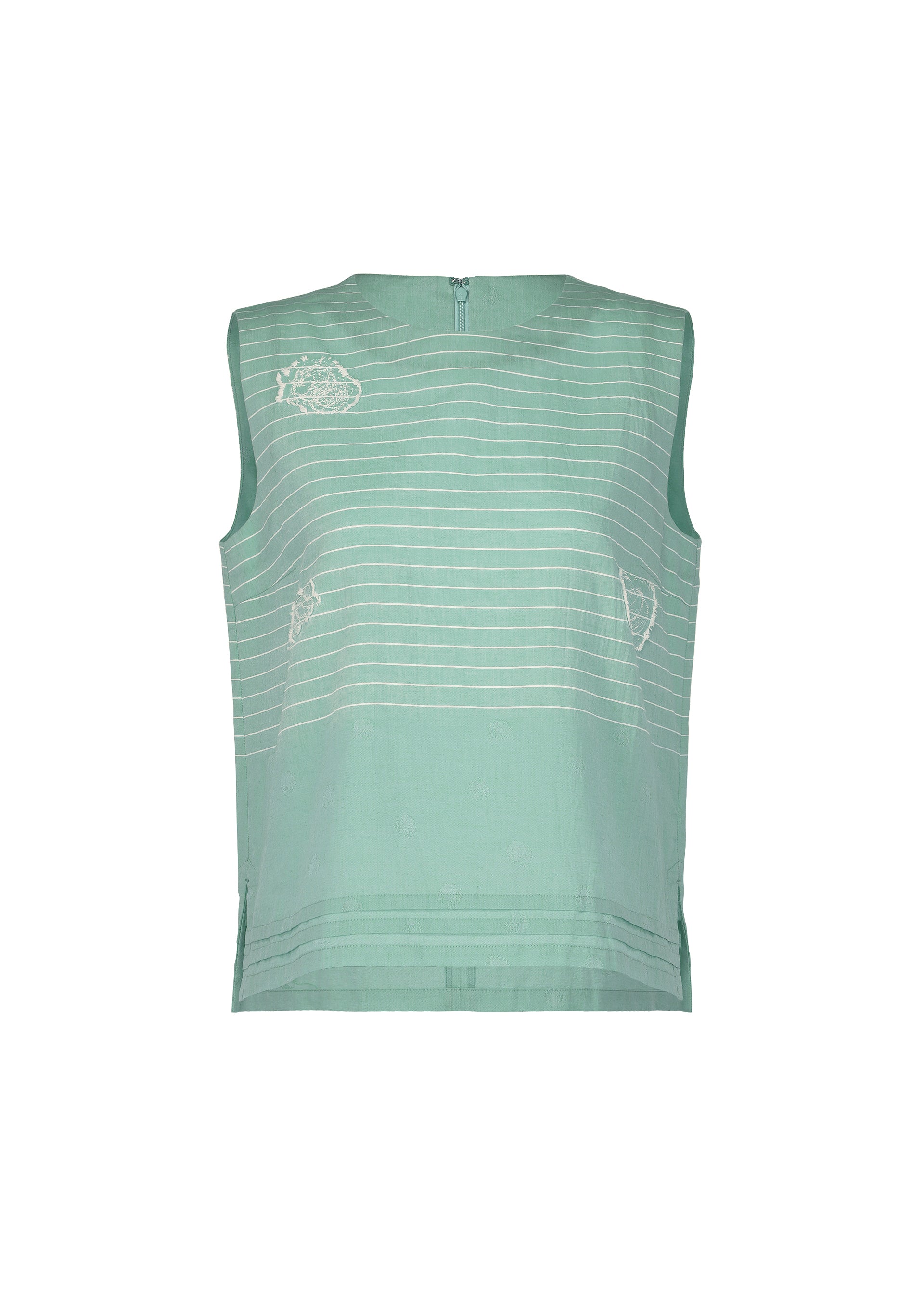 Issey Miyake One Stroke Draw tílko růžové žakárové
