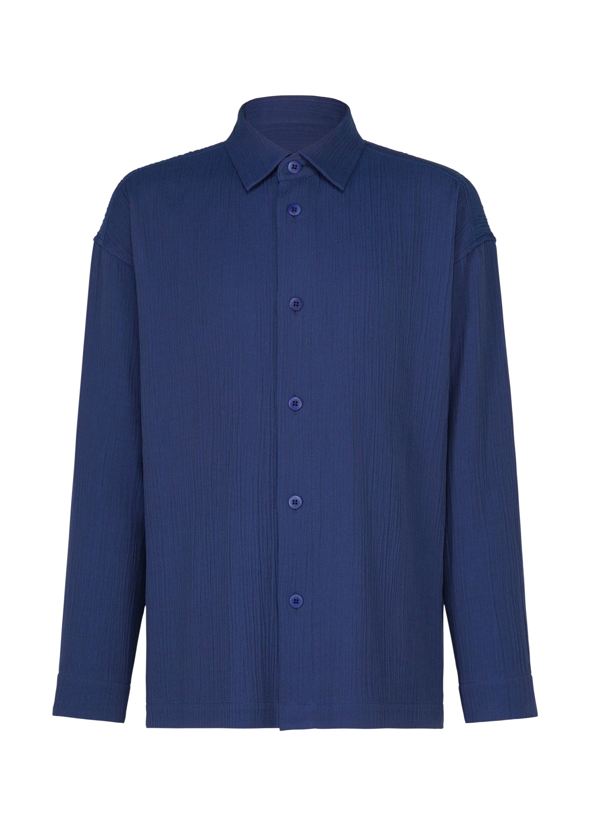 Issey Miyake IM Men Double Weave košile šedá bavlna