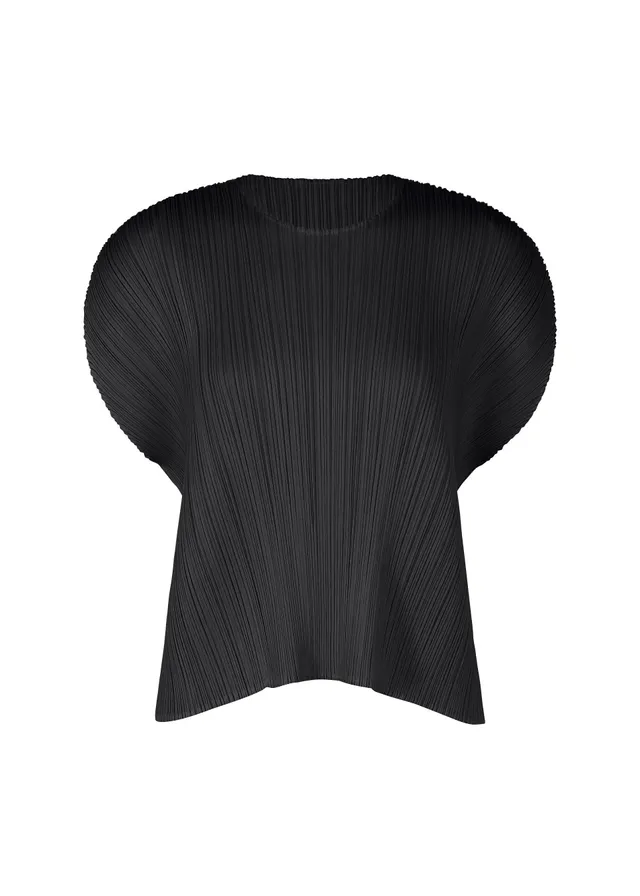 Issey Miyake Monthly Colors July top černá plisovaný