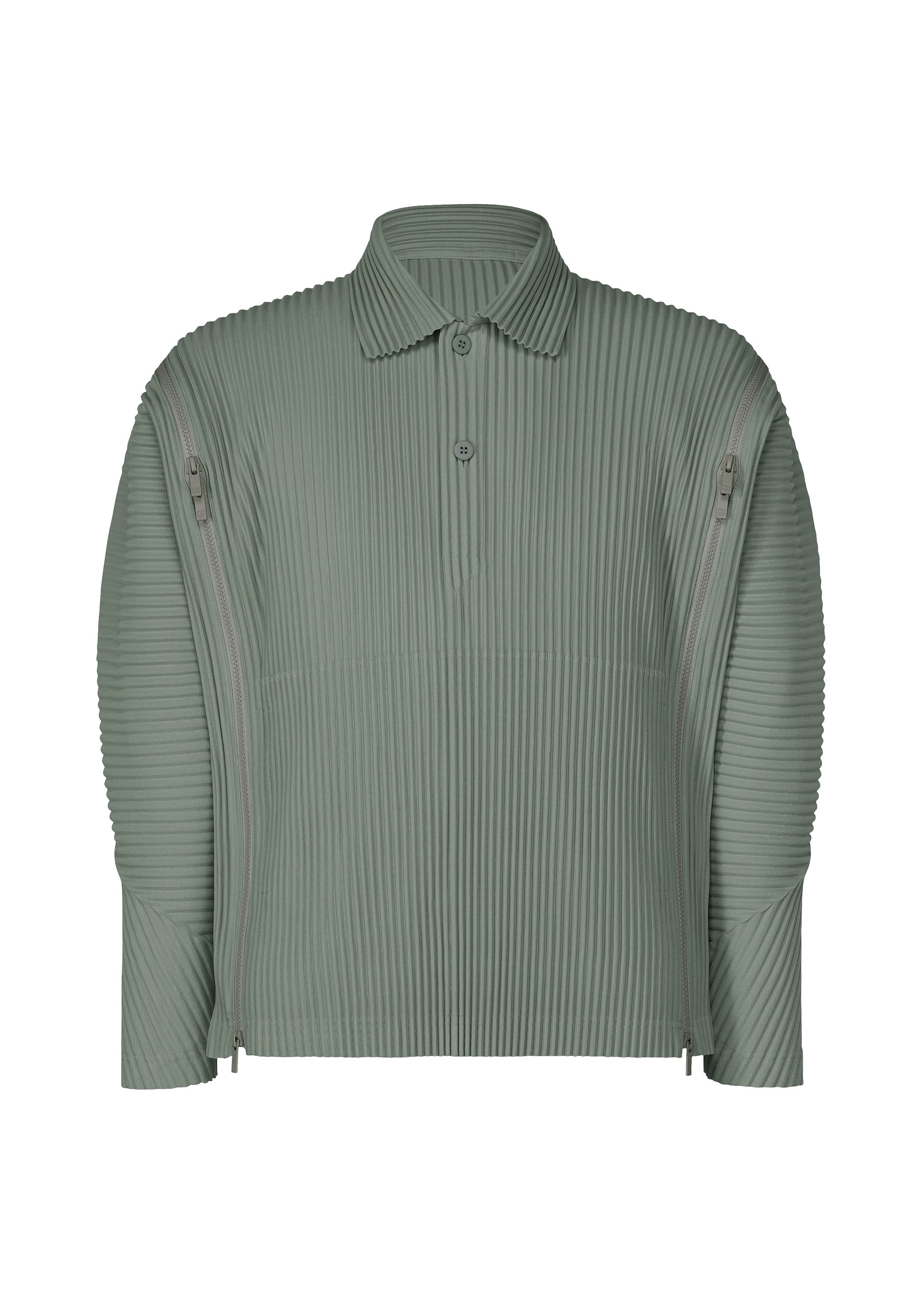 Homme Plissé Issey Miyake Multi-Fastened polokošile hnědá