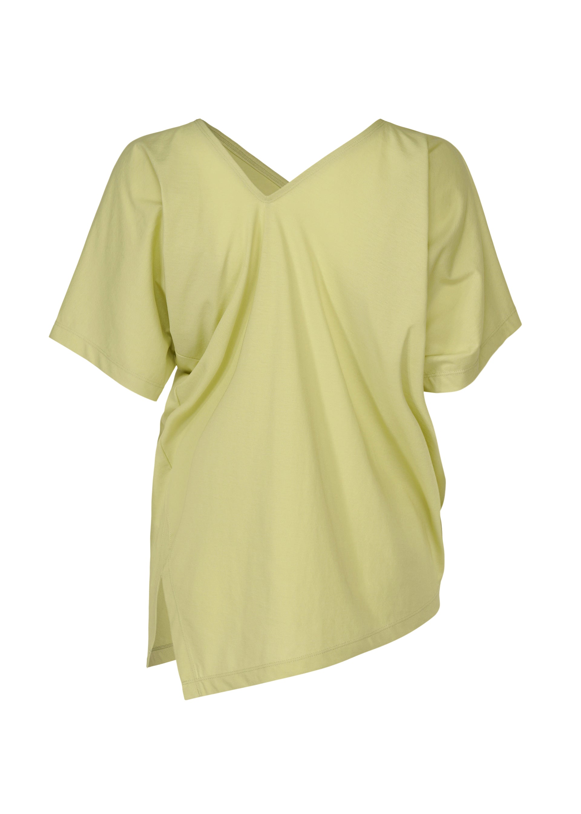 Issey Miyake Tubular-T top smetanový 2 bavlněný