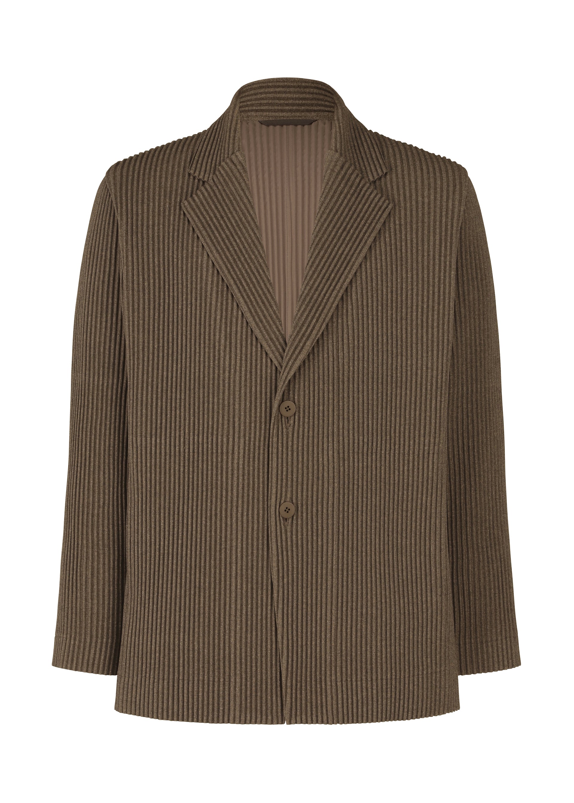 Issey Miyake Wool Like Light sako šedá vlněný vzhled