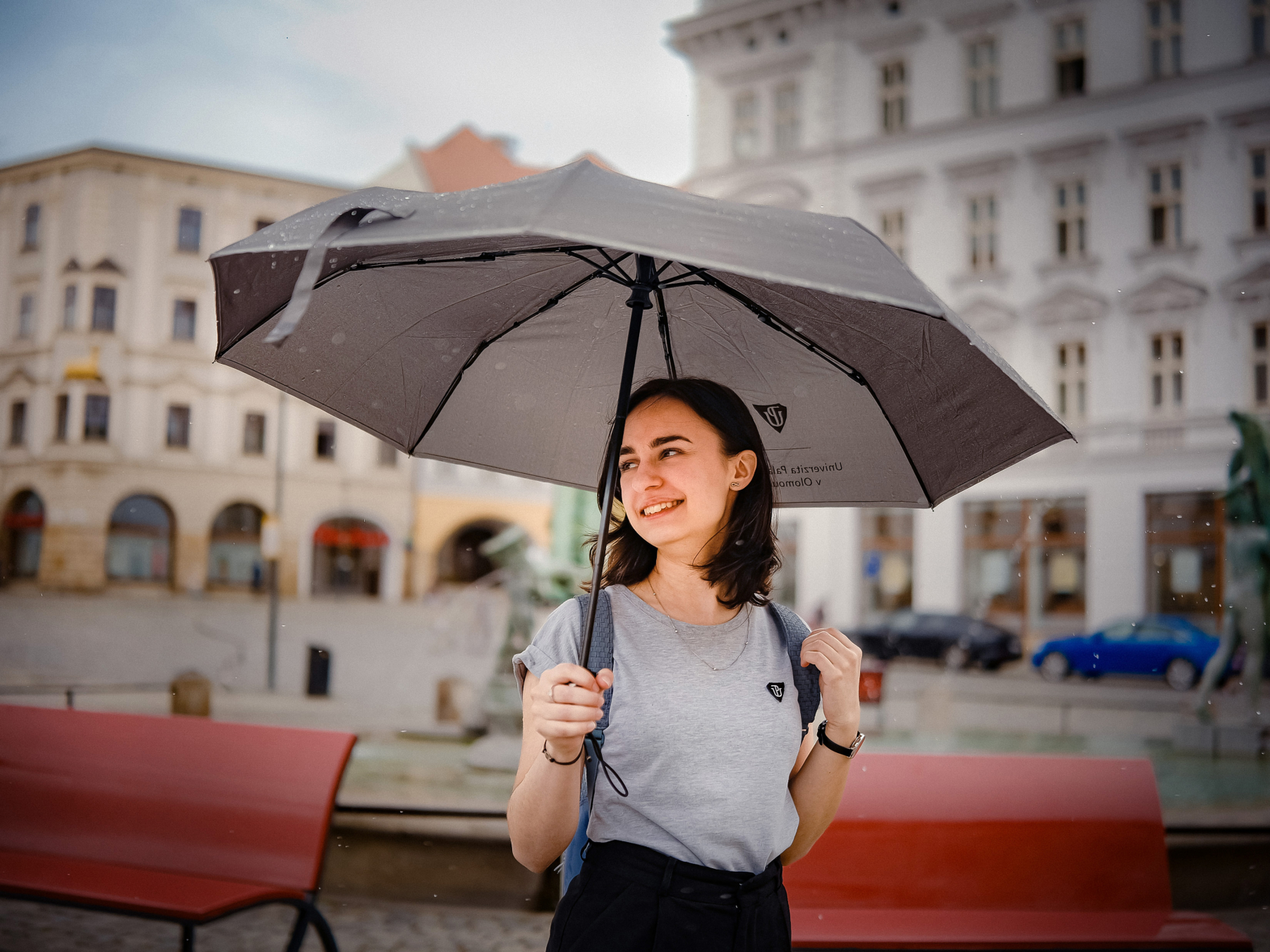 UPoint Deštník skládací cestovní nepromokavý