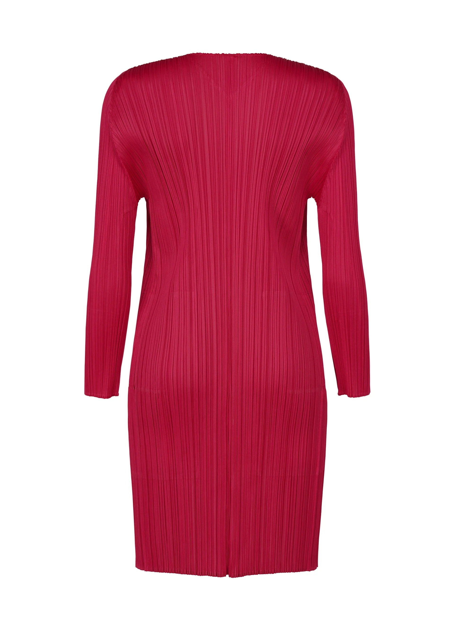 Issey Miyake New Colorful Basics 4 kabát Carmine střední