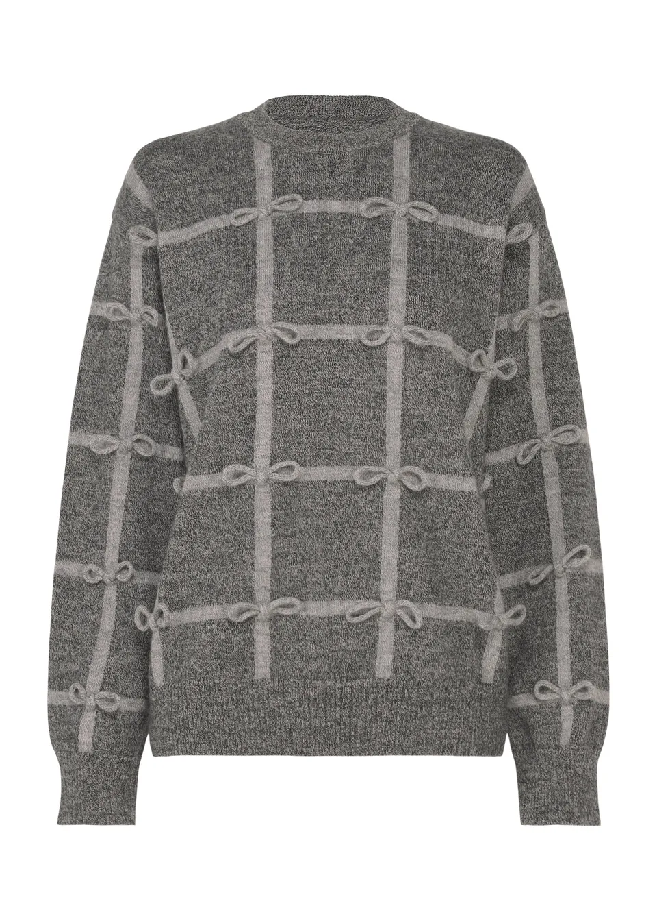 Issey Miyake RIBBON KNIT svetr černý vlněný
