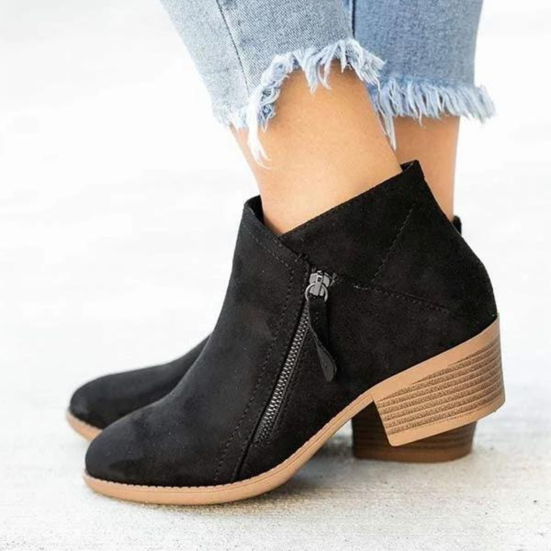 Norielle western kotníkové boty černé na zip