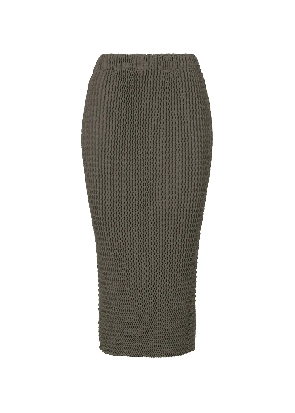 Issey Miyake Spongy 68 pletená sukně šedá 2 bavlna