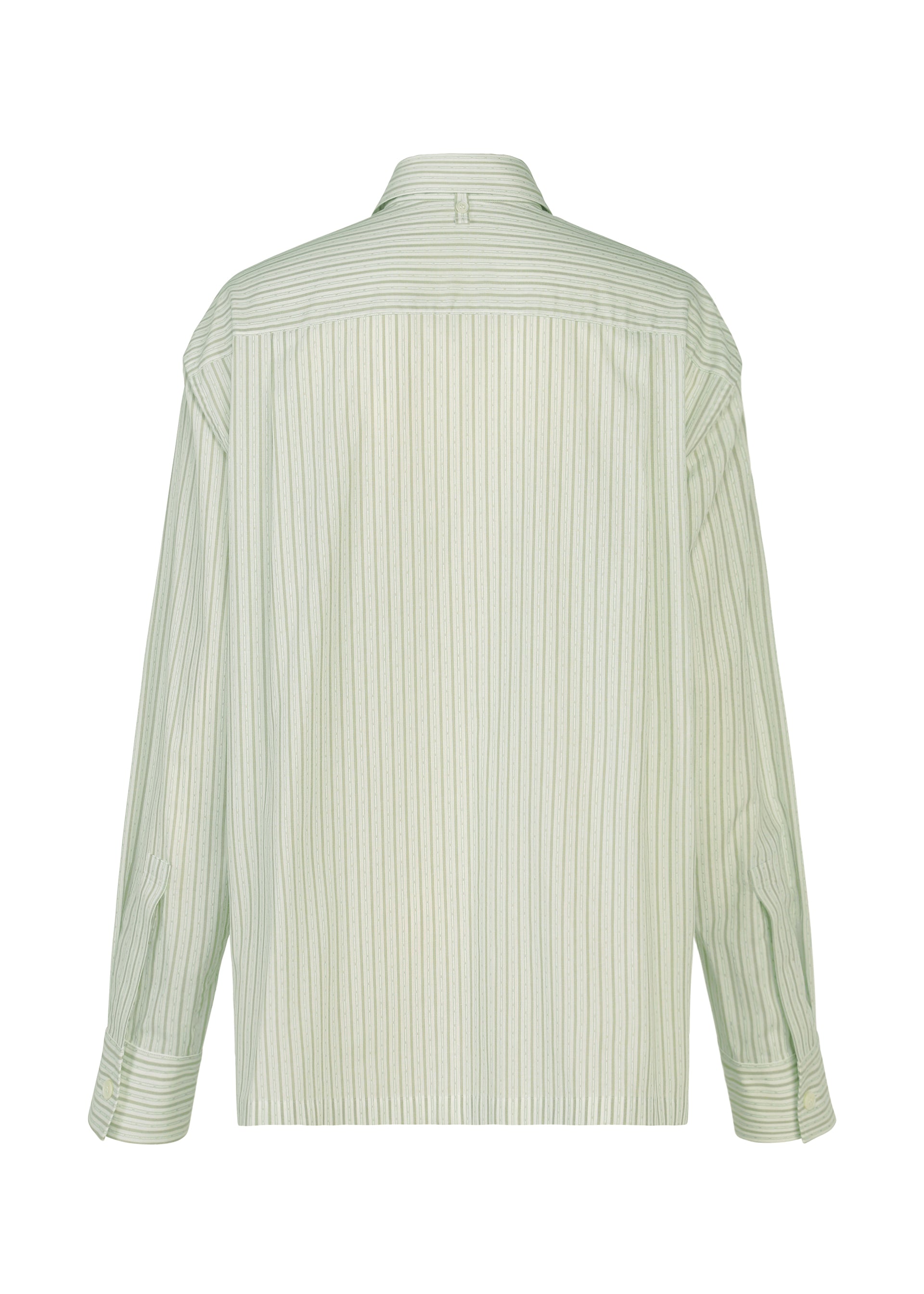 Issey Miyake Monsieur Shirt Dobby Stripe košile bílá bavlněná