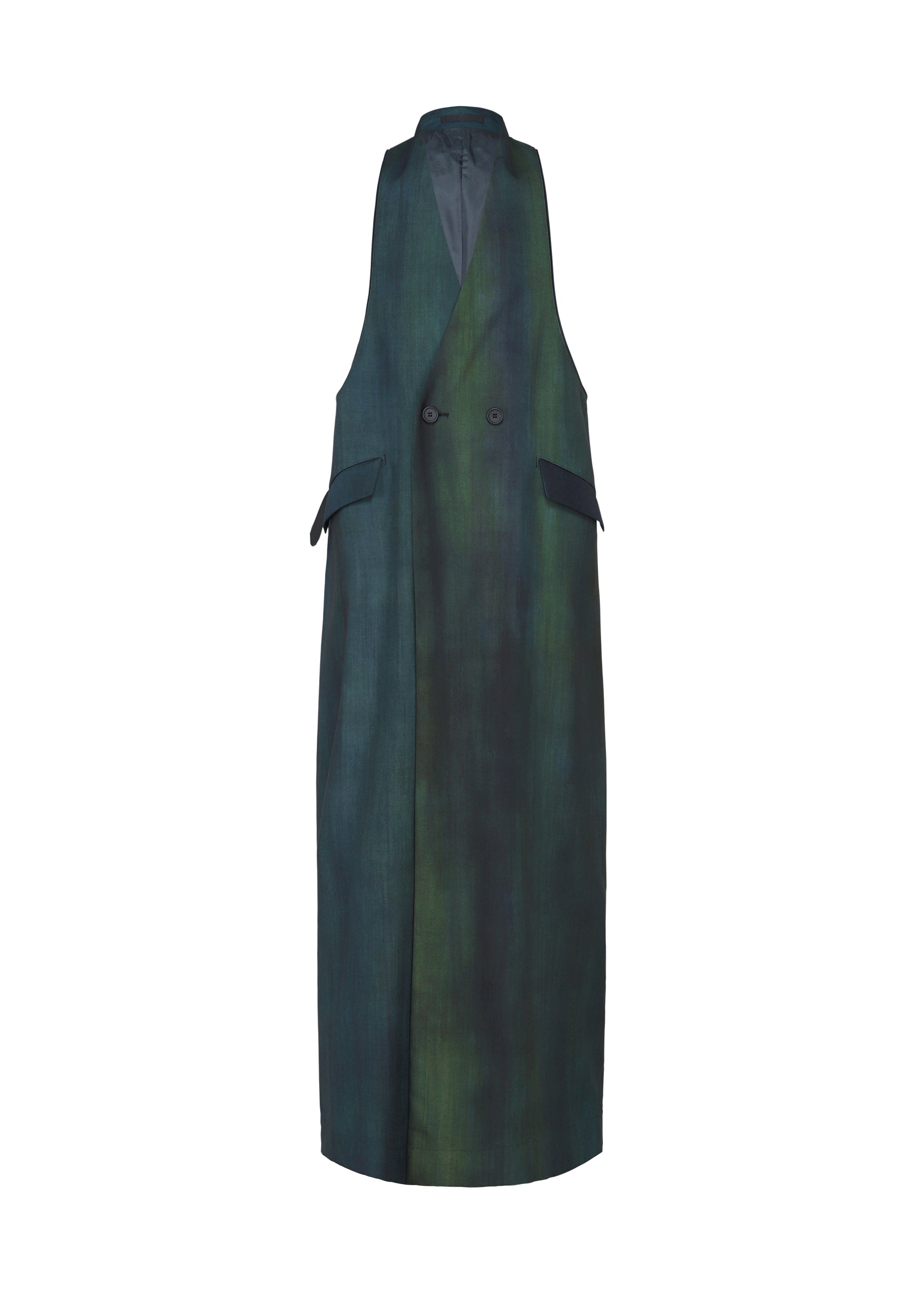 Issey Miyake Gradation Wool vlněný overal černý