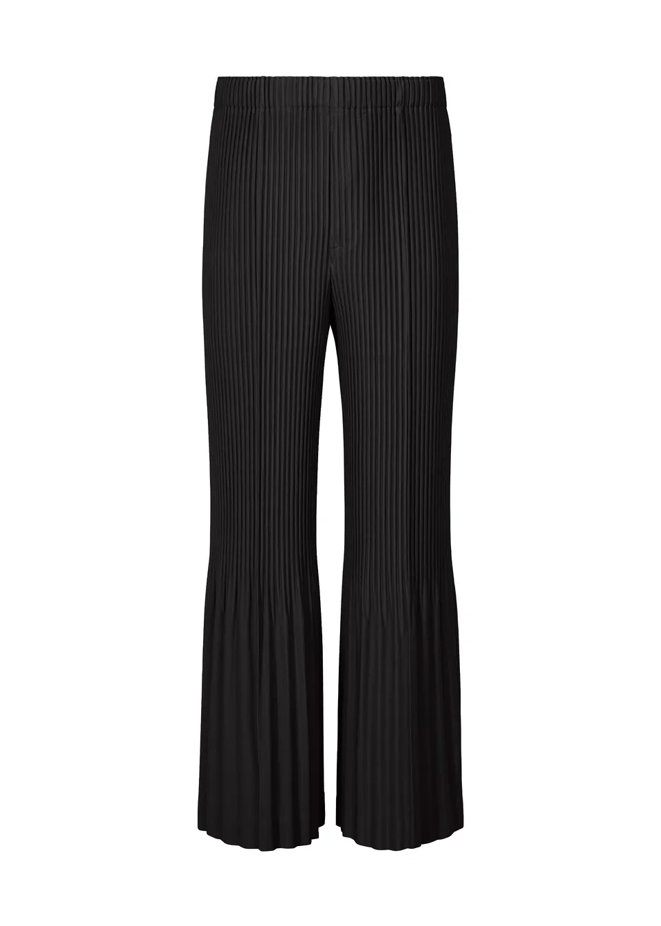 Homme Plissé Issey Miyake Pleats Bottoms 1 kalhoty černé flare
