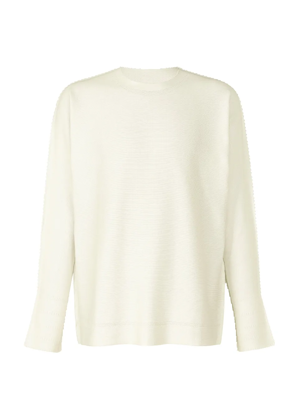 Issey Miyake Type-A Basics tričko bílé s dlouhým rukávem