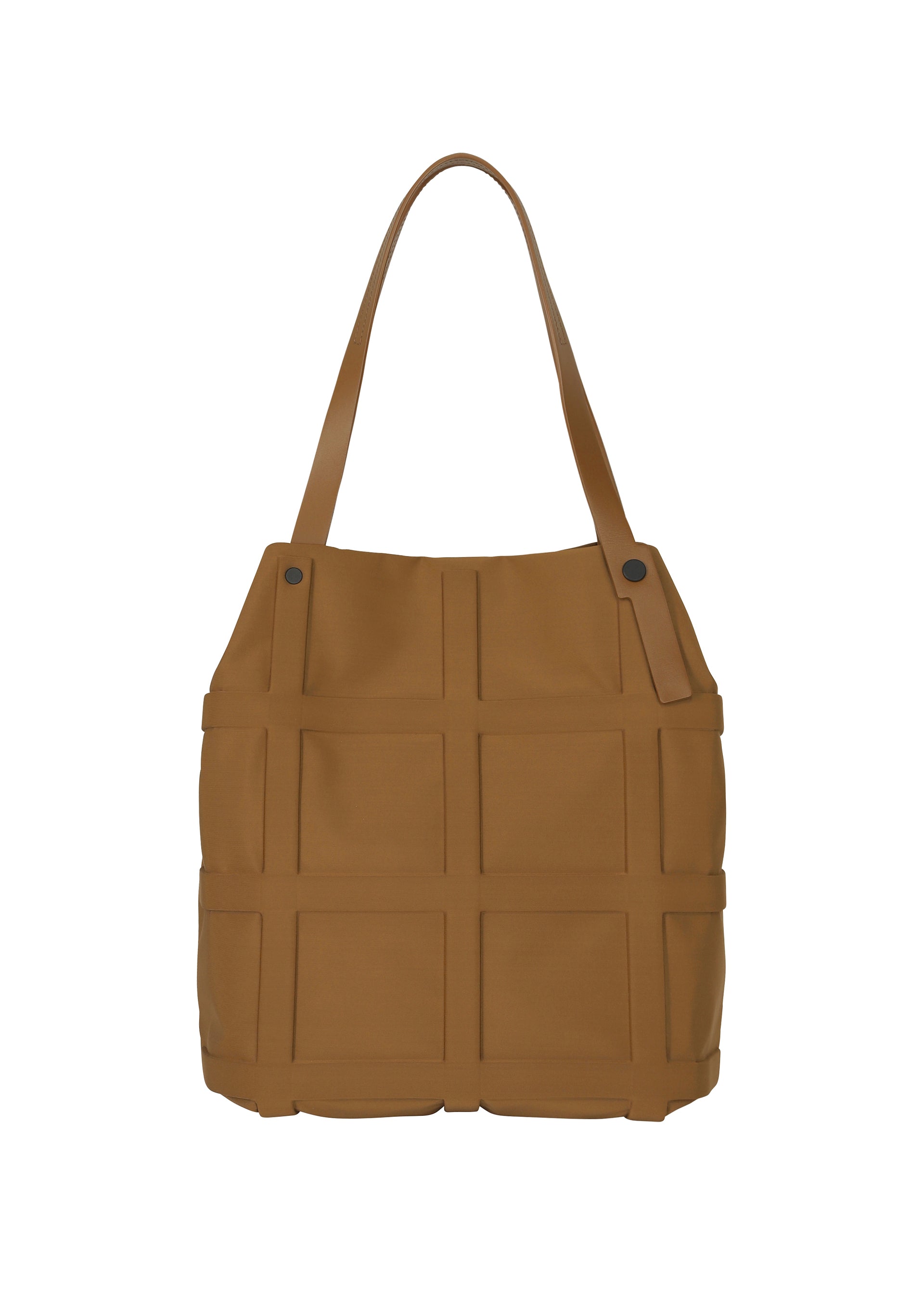 Issey Miyake Grid tote kabelka černá tvarovatelná