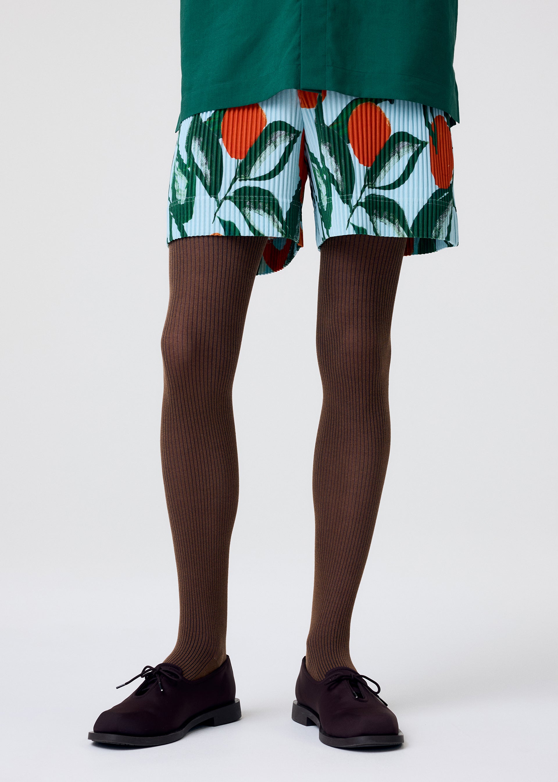 Homme Plissé Issey Miyake Fruits kraťasy šedé potisk