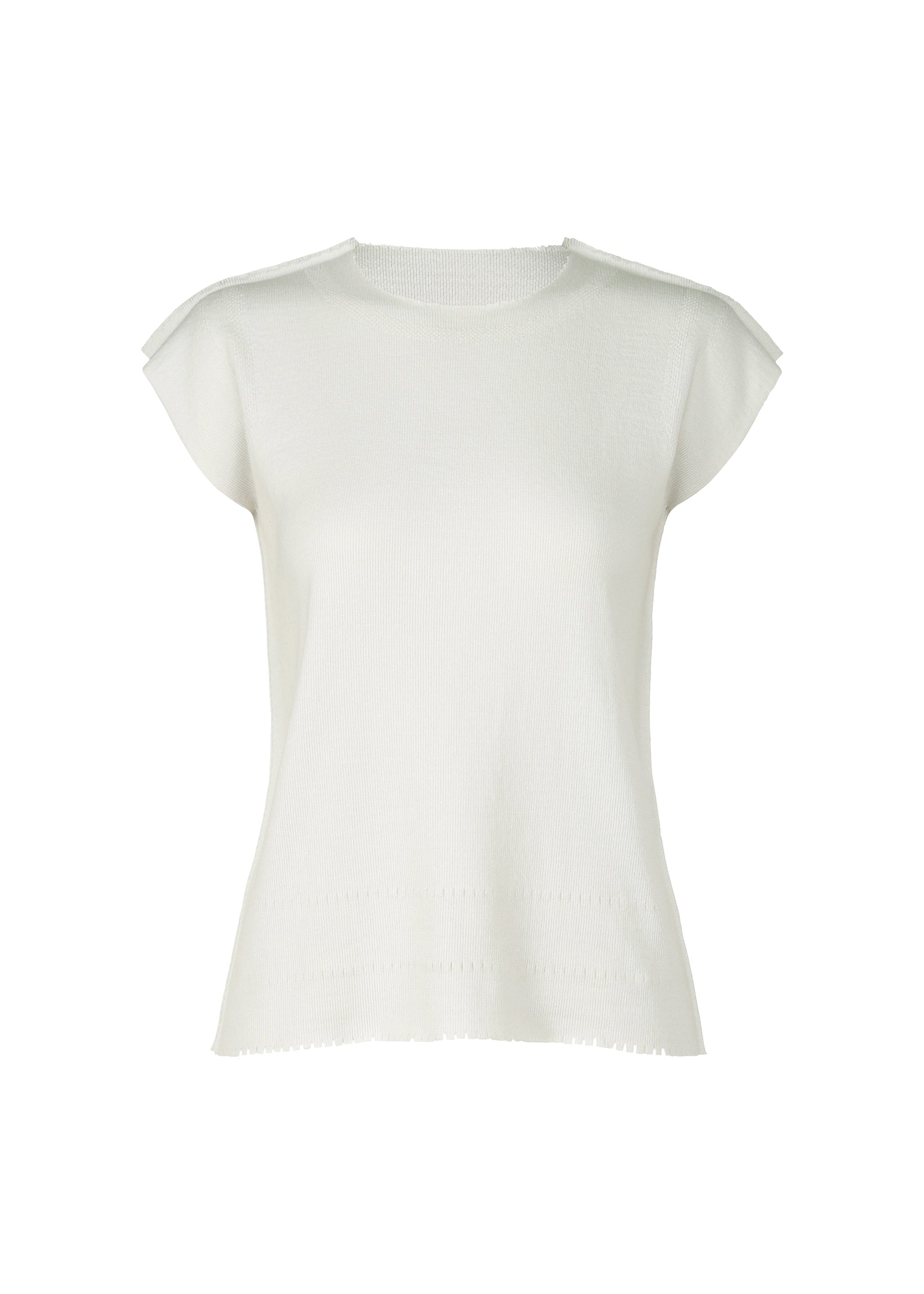 Issey Miyake Type-A Basics top bílý vel. 1 úpletový