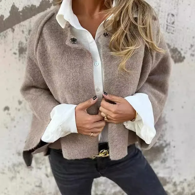 Norielle propínací kardigan vesta khaki lehký úplet