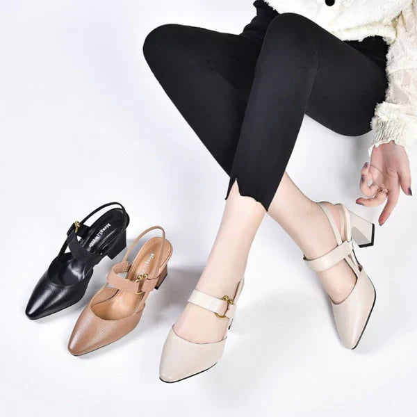 Norielle slingback lodičky se špičkou béžové