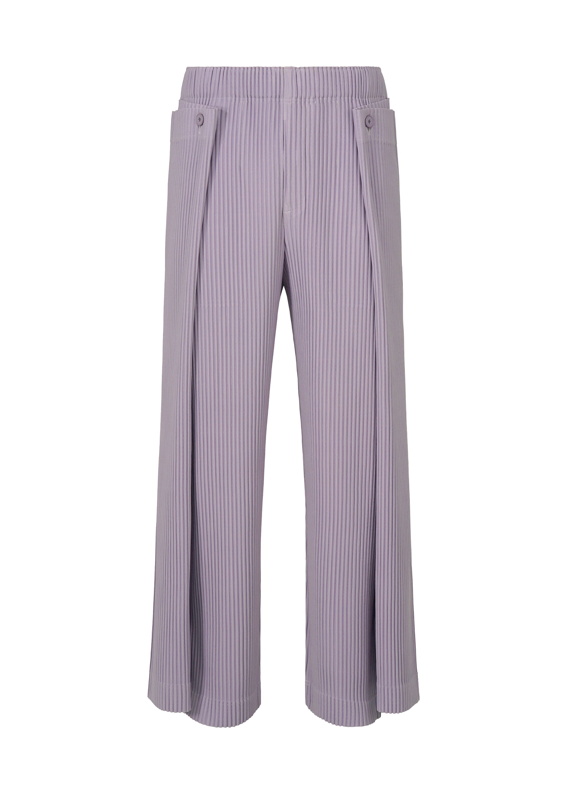 Issey Miyake Motion Blur kalhoty šedé plisované