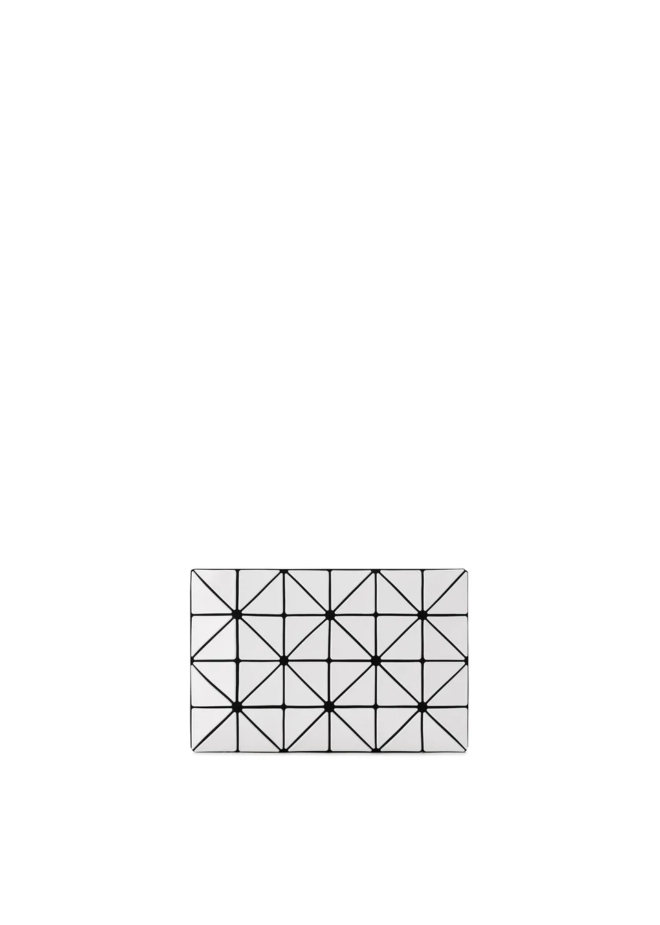 Issey Miyake LUCENT pouzdro bílé trojúhelníky