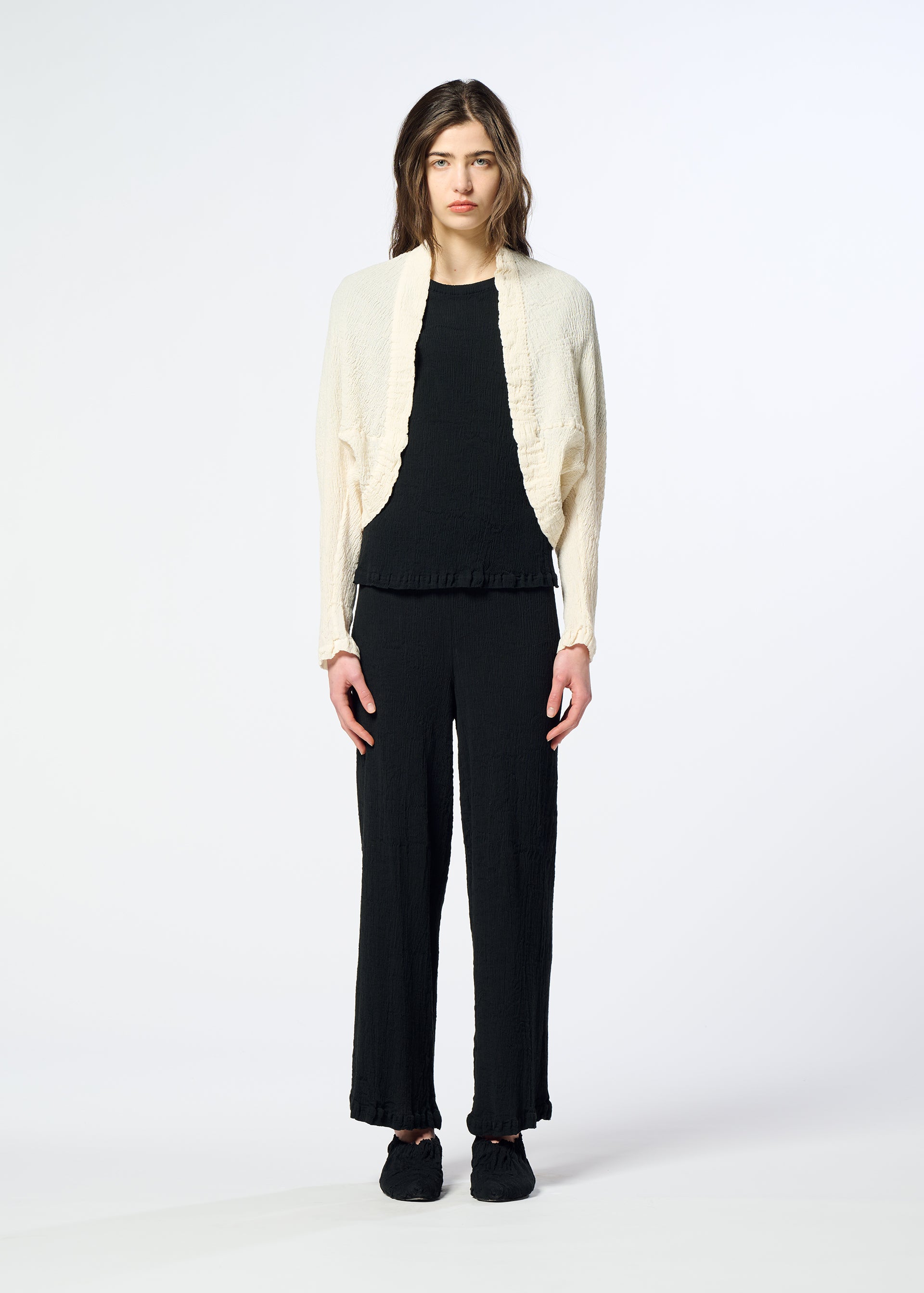 Issey Miyake Kyo Chijimi 2Way bolerko slonová kost vel. 2