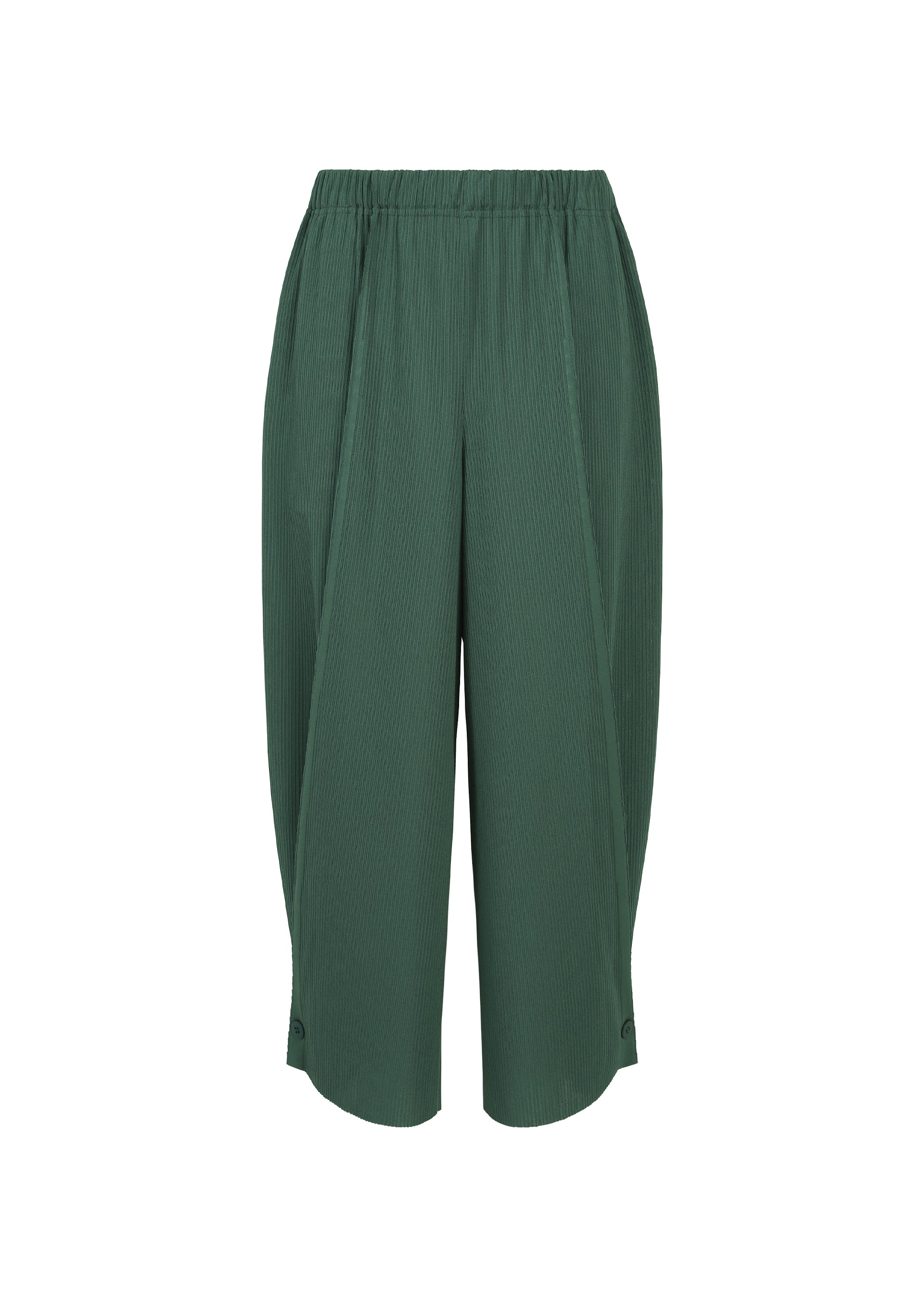 Issey Miyake A-POC Bottoms kalhoty černé 2v1 silueta