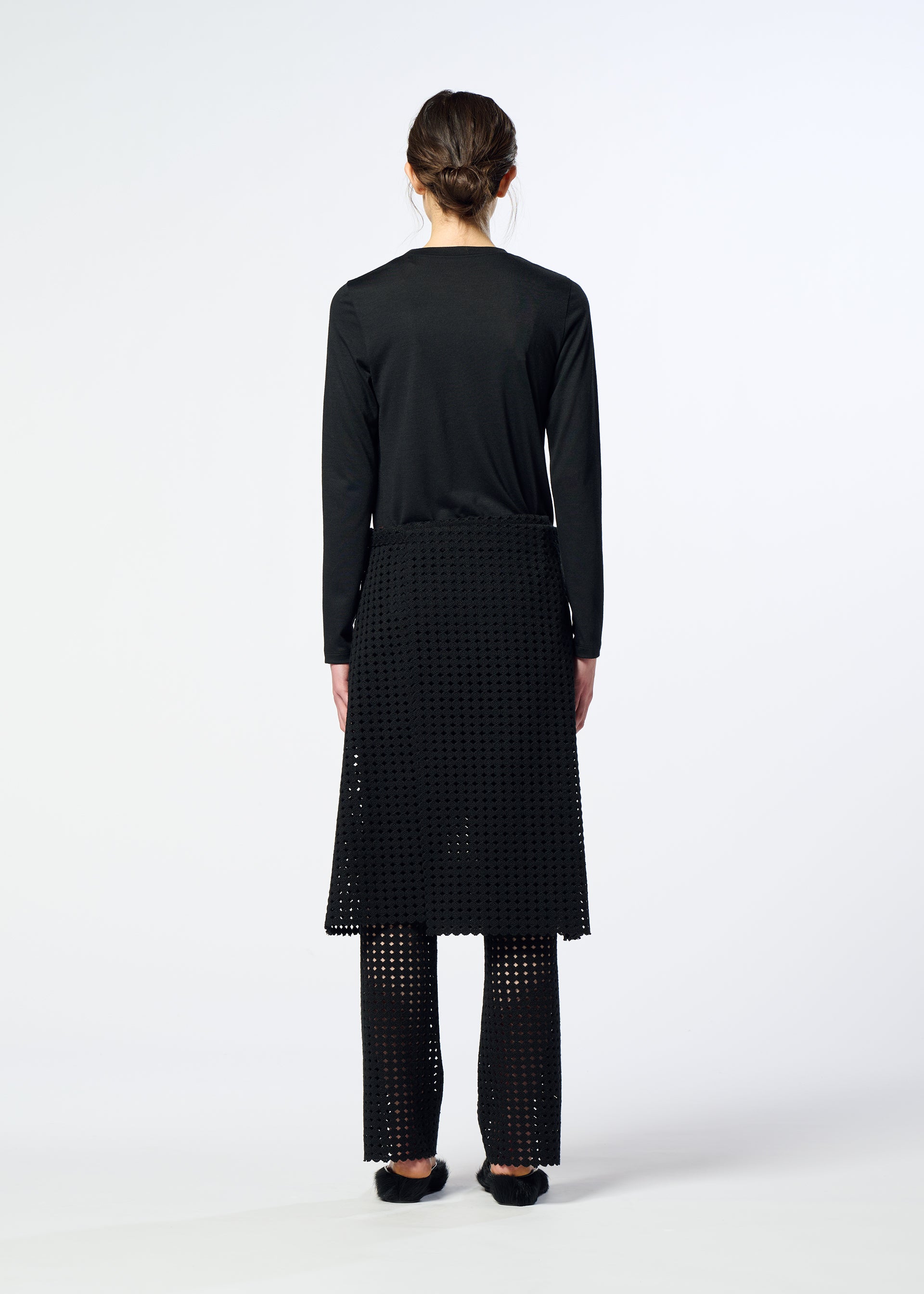 HaaT Issey Miyake Layers top černý vlněný vel. 2