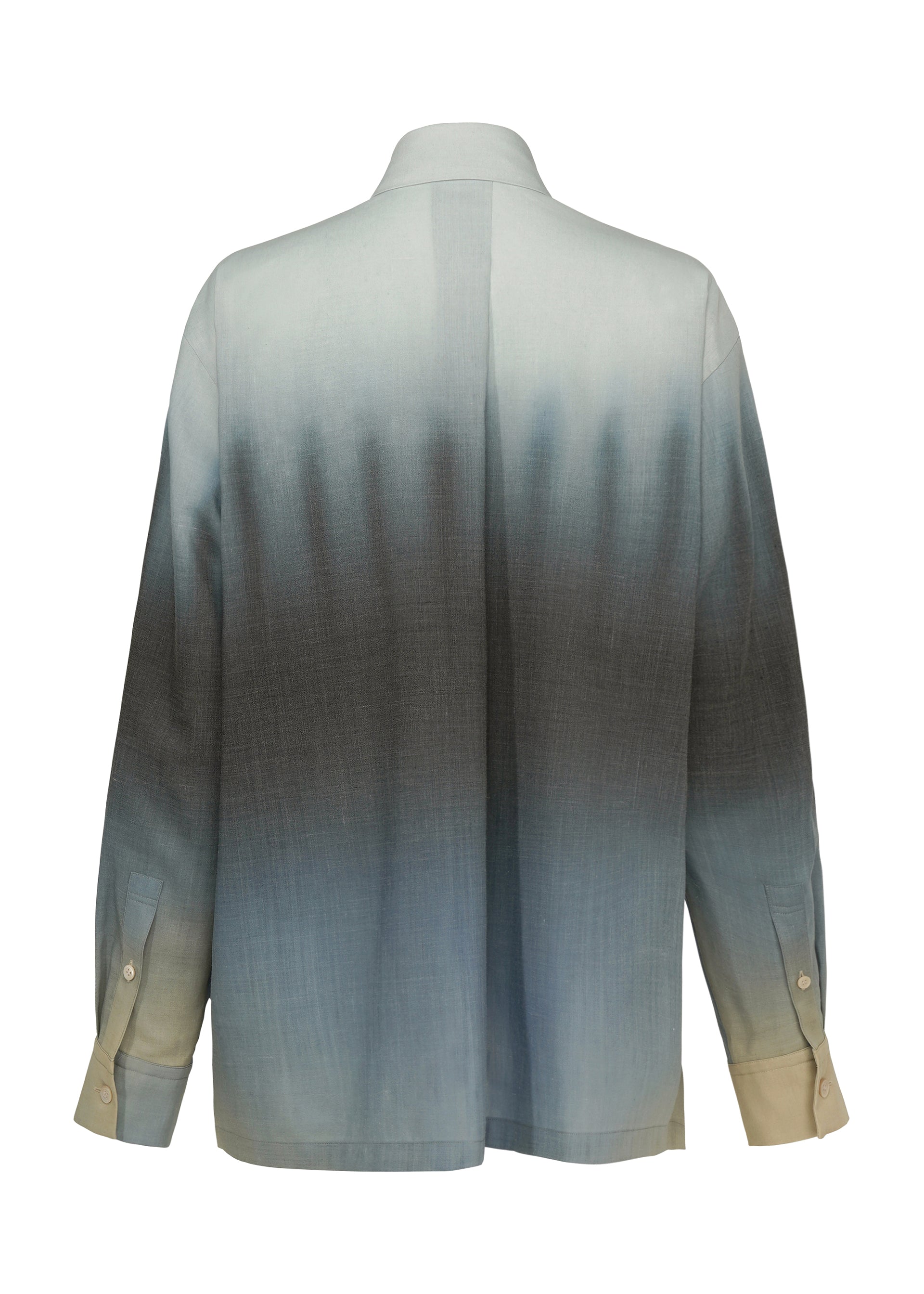 Issey Miyake Plumage vzorovaná košile Chukar ruční tisk