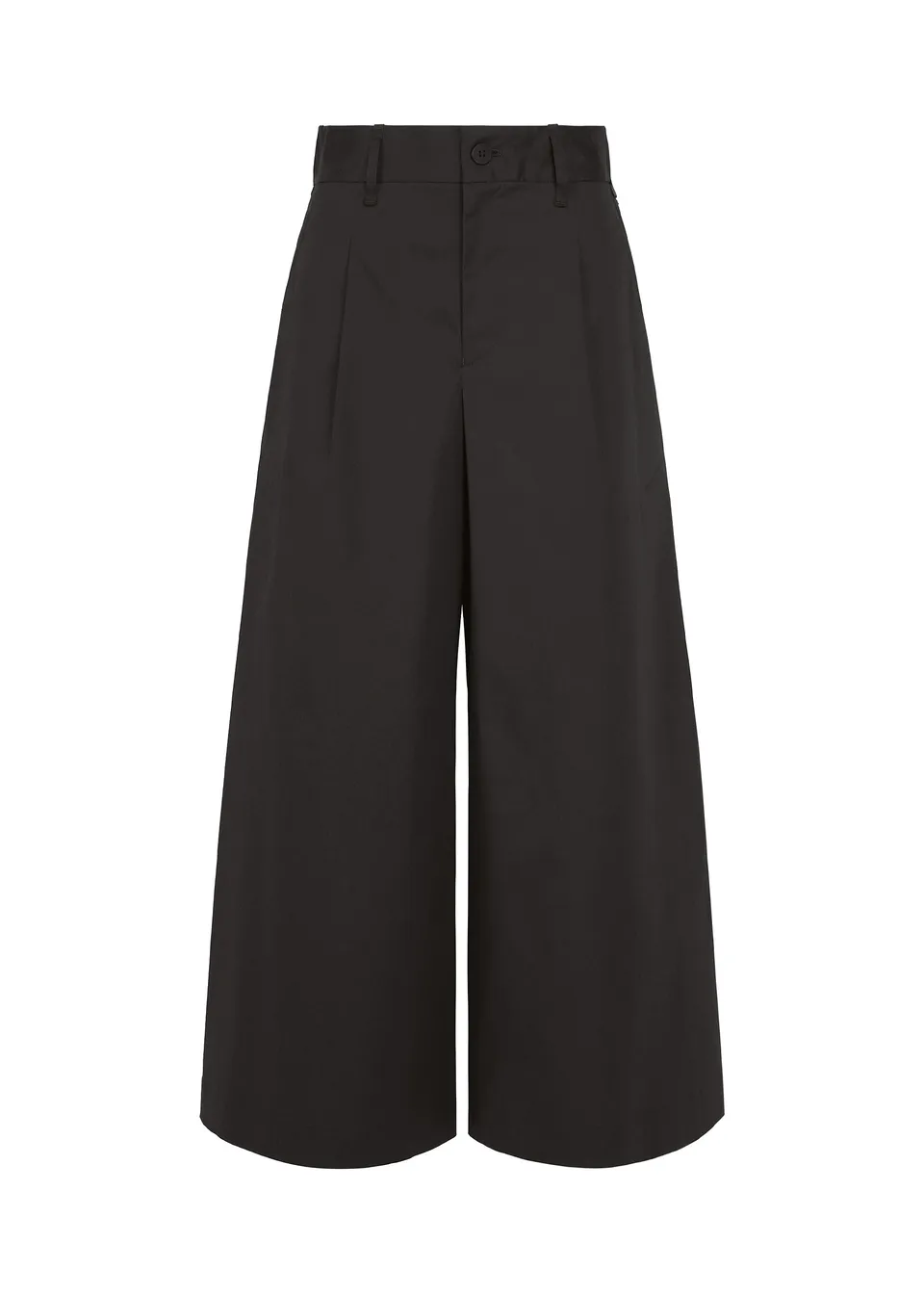 HaaT Issey Miyake Cotton Stretch kalhoty Black bavlna elastan