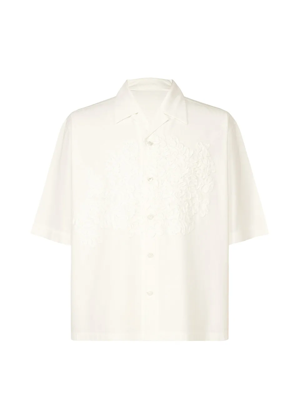 Homme Plissé Issey Miyake Embroidery Press košile bílá