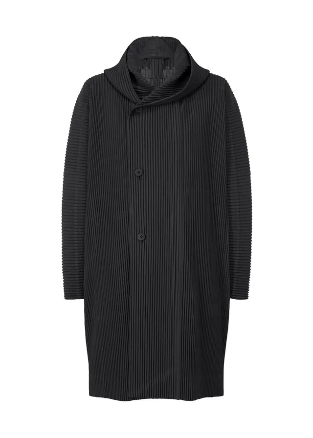 Issey Miyake Monthly Colors December kabát černá kapuce