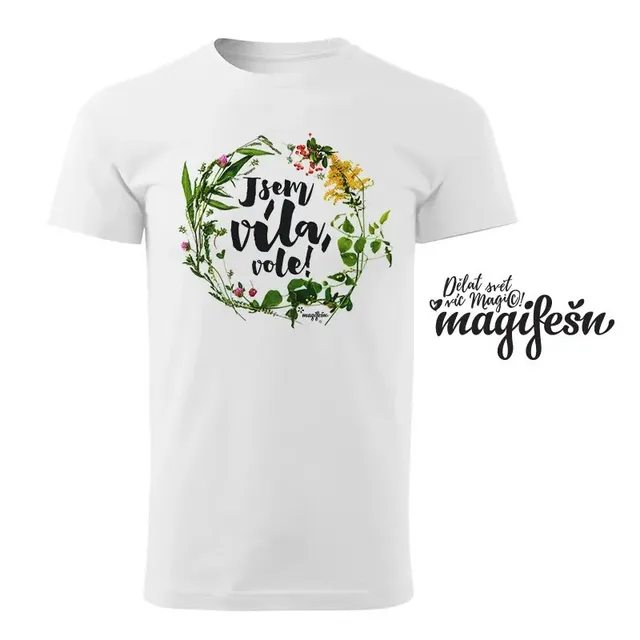 Magifešn BIO XY Jsem víla, vole! unisex tričko luční