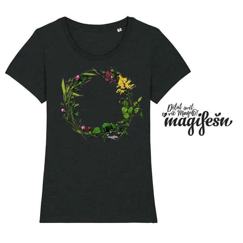 Magifešn XX Věneček tričko Luční Night z biobavlny