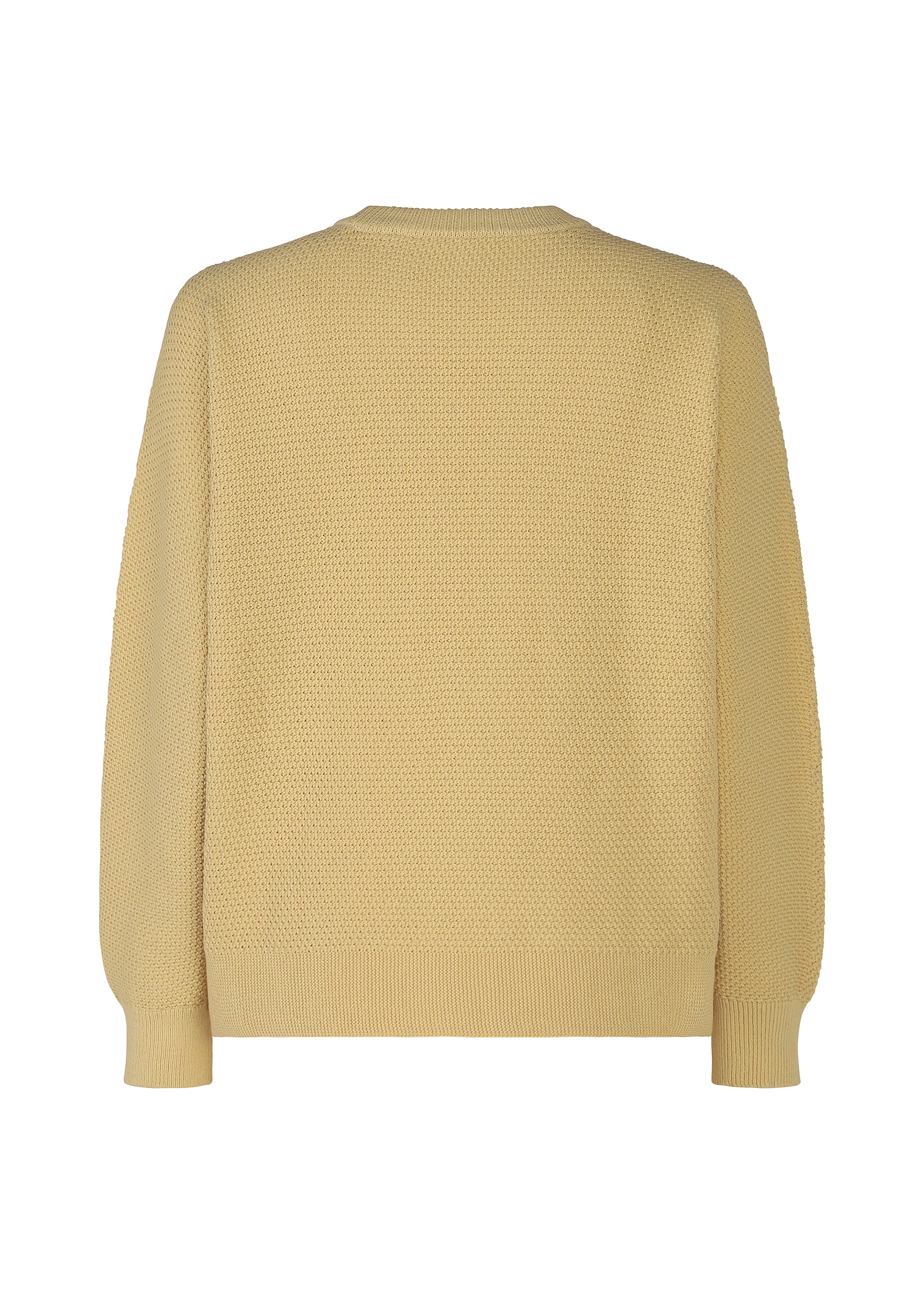 Issey Miyake Rustic Knit svetr černý kulatý výstřih