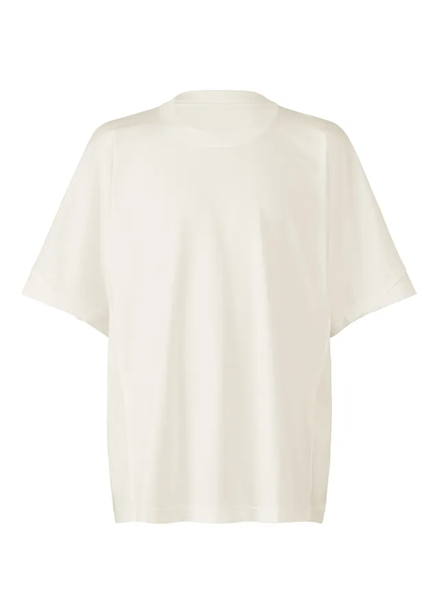Issey Miyake Turn tričko bílé bavlněné