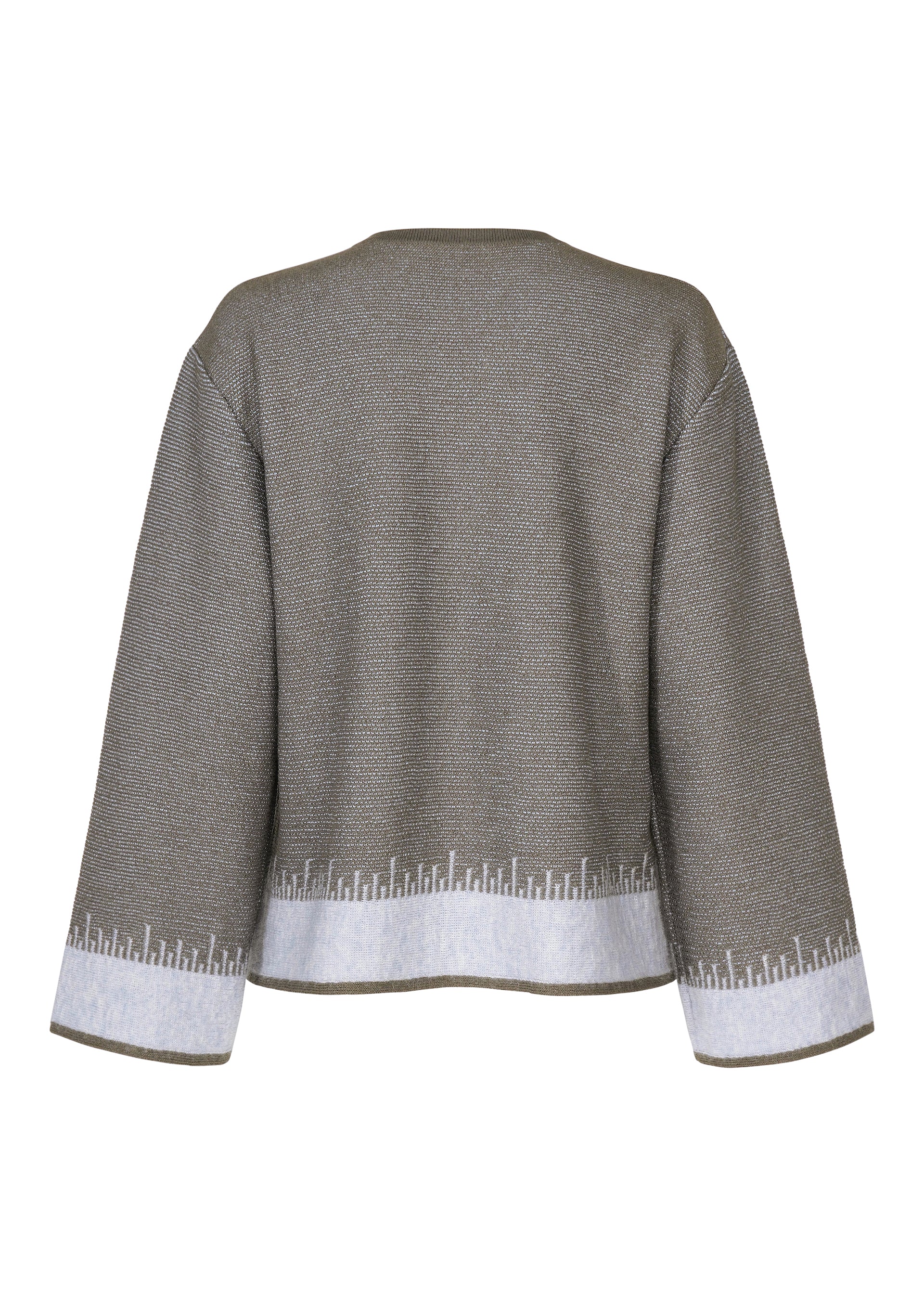 Issey Miyake Jagged Hem svetr dámský šedý mohér
