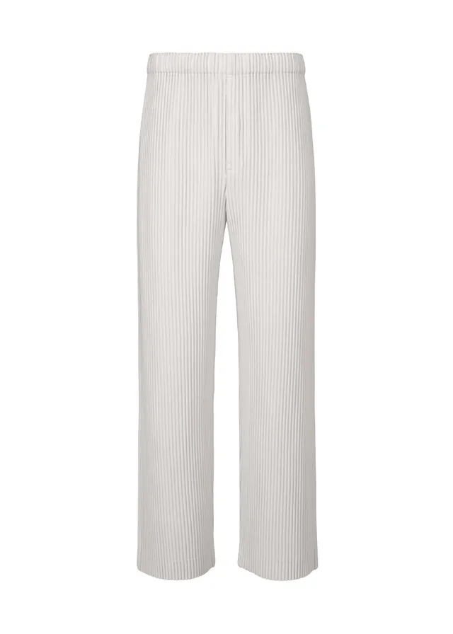 Issey Miyake Color Pleats 1 kalhoty světle šedá plisé