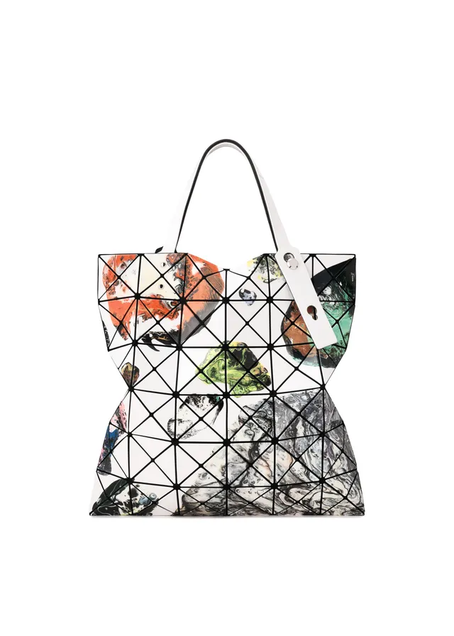Issey Miyake Cosmic taška bílá A4 potisk planet