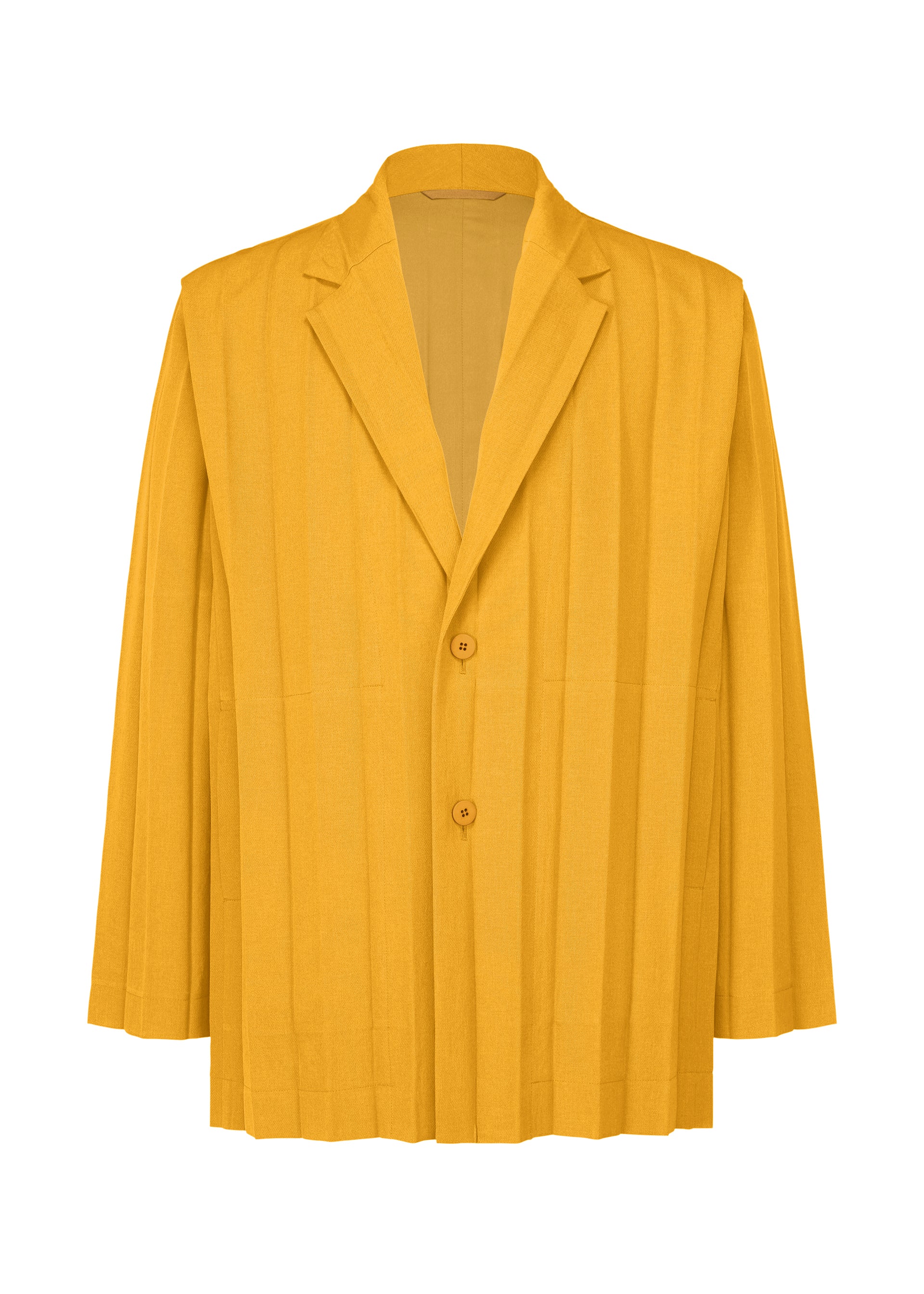 Issey Miyake Edge Ensemble pánské sako ivory plisované